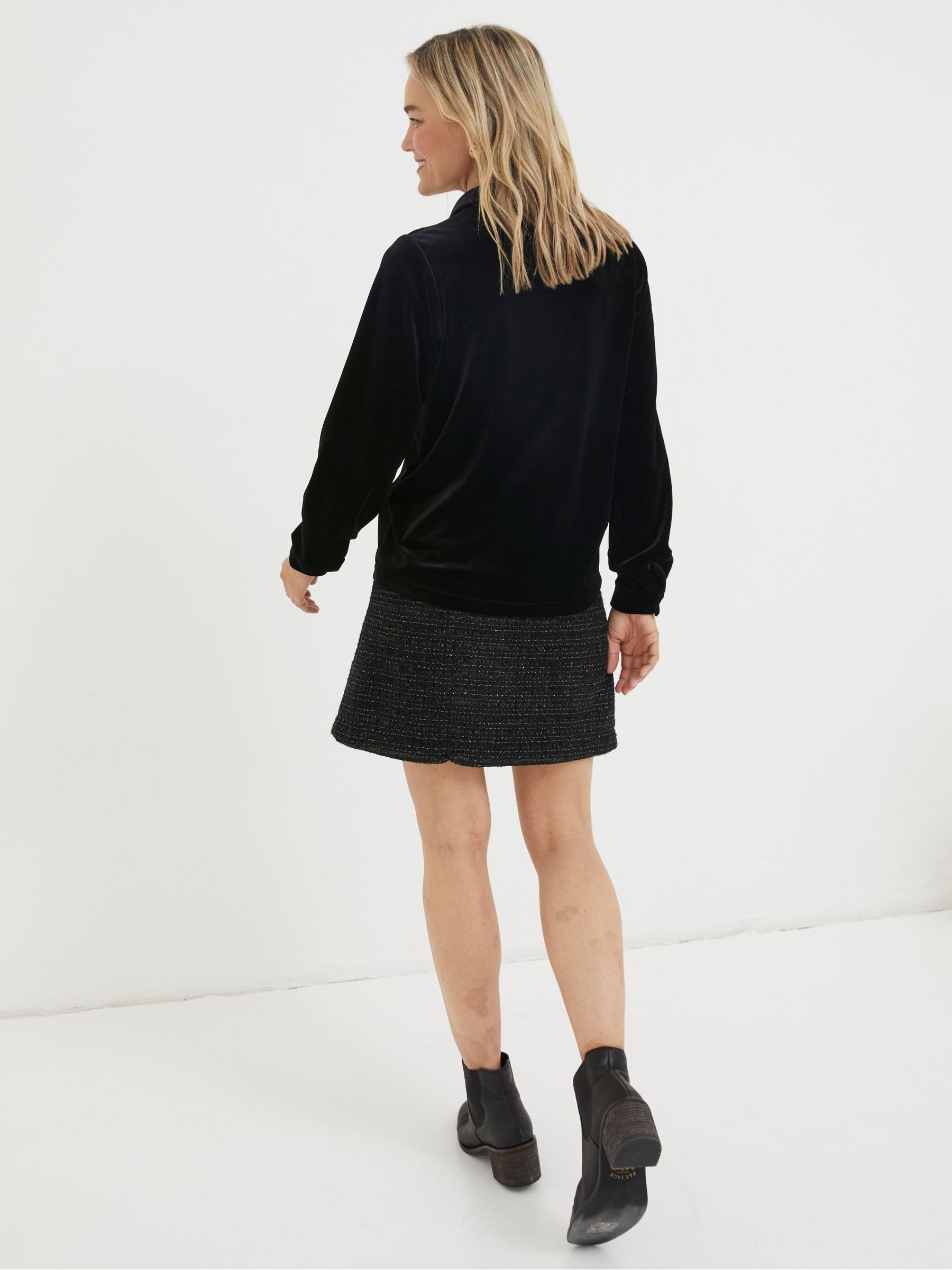 Black Viola Velvet Shirt - Image 2 of 4