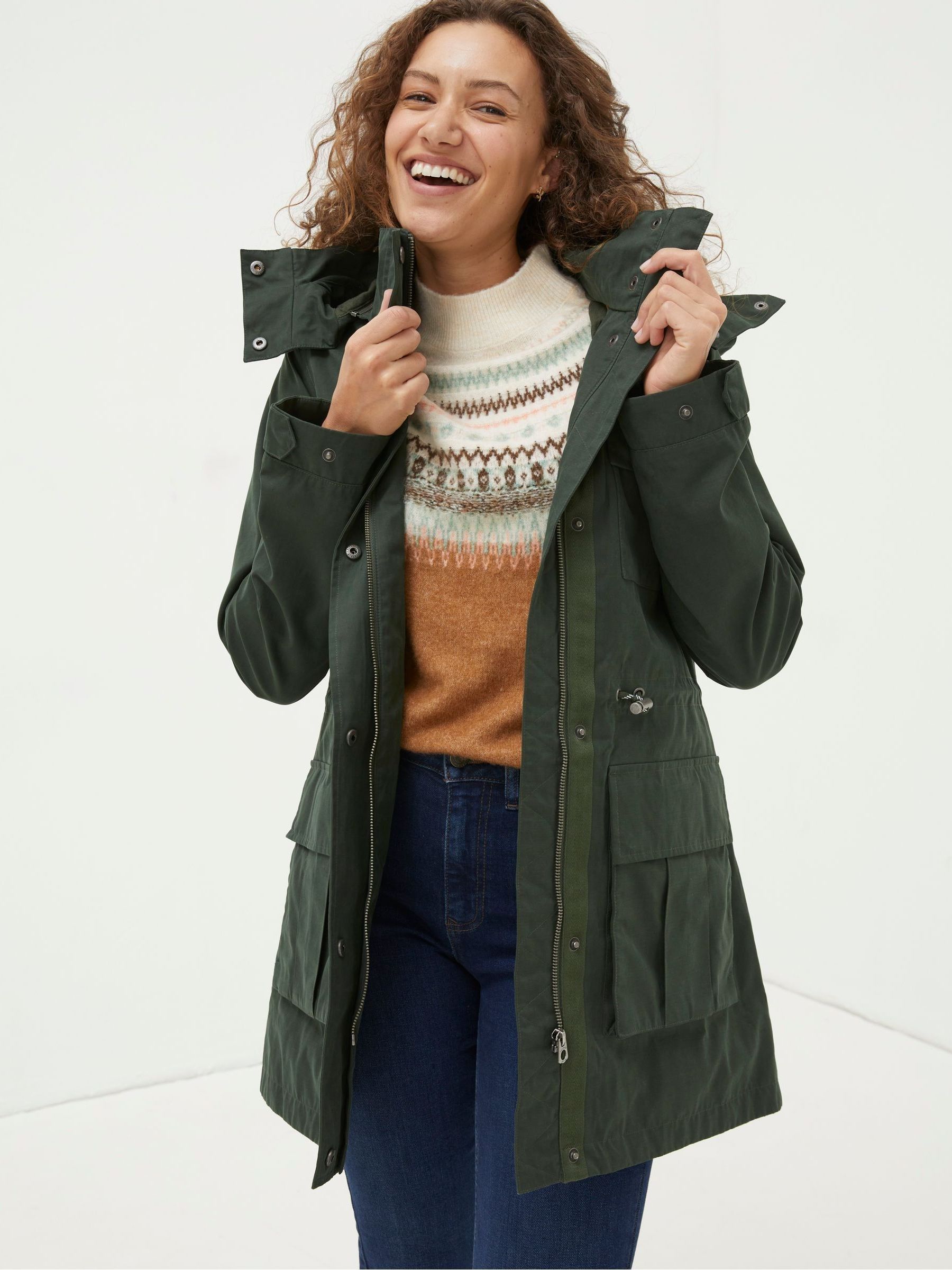 Green Waterproof Coat - Image 1 of 6