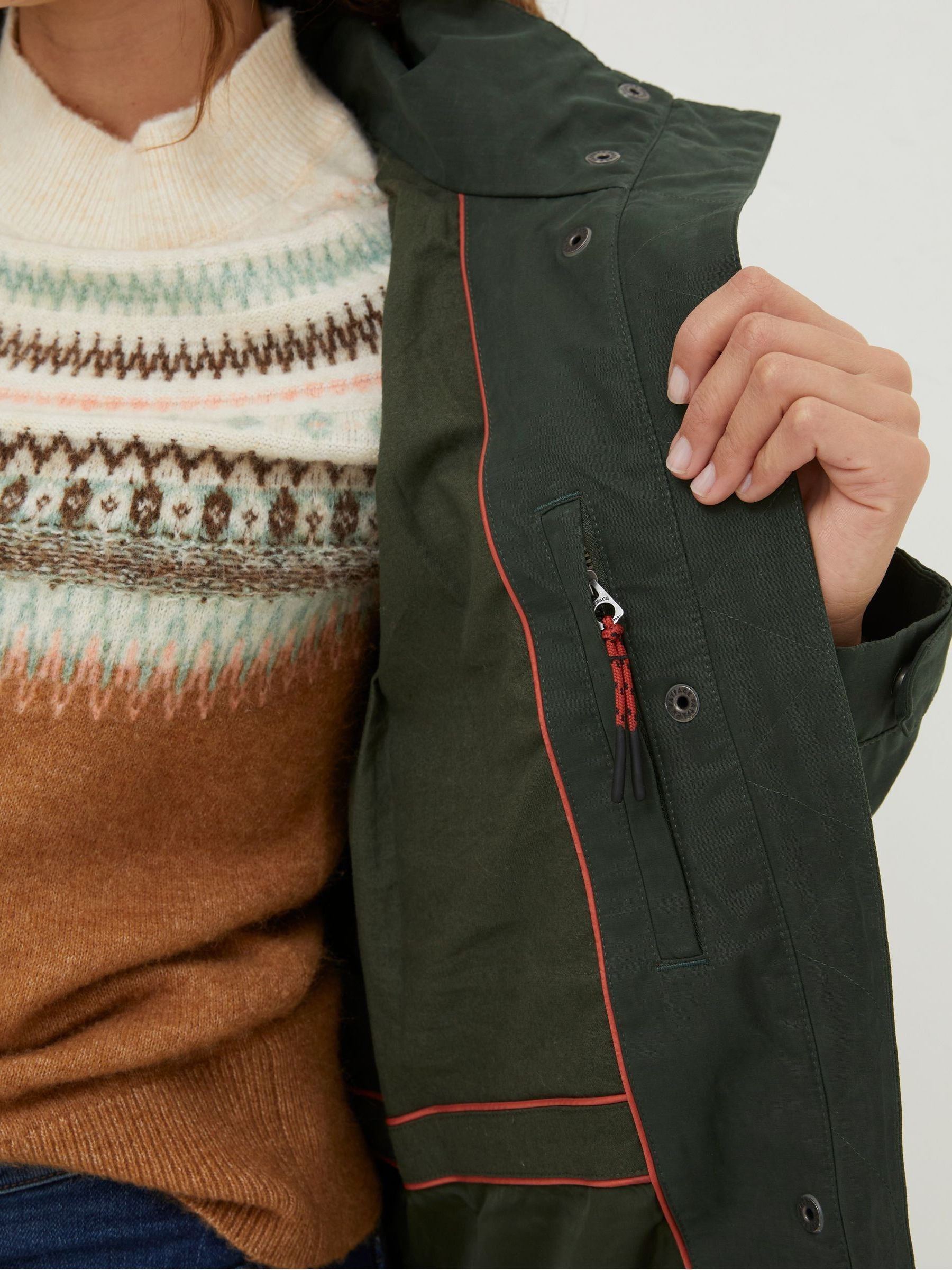 Green Waterproof Coat - Image 5 of 6