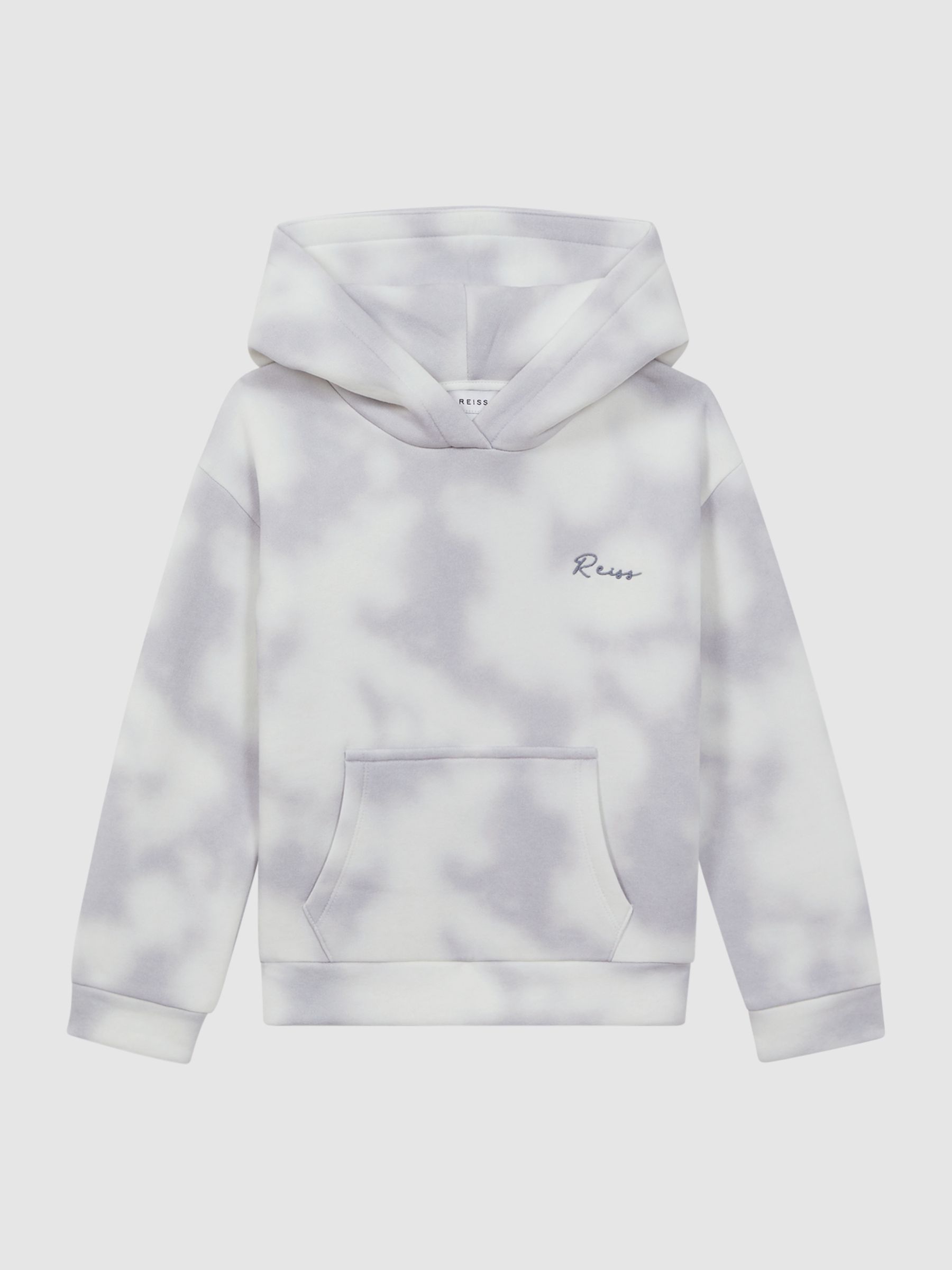 9-12 yrs Cotton Tie Dye Hoodie in Blue - Image 2 of 6
