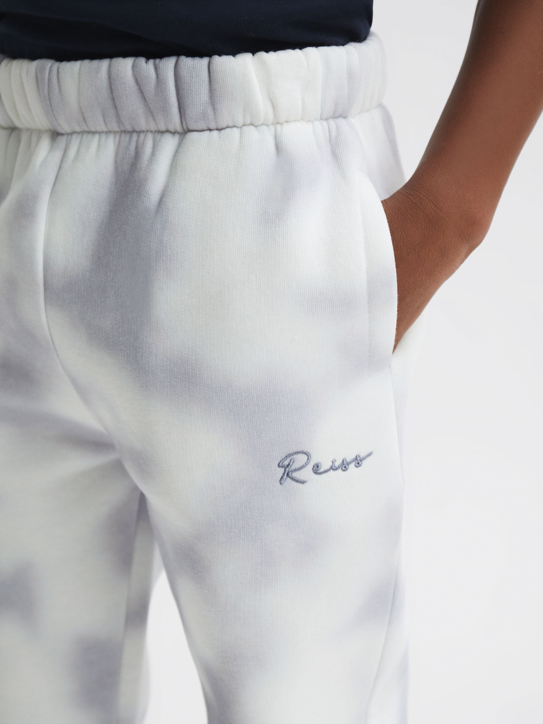 9-12 yrs Cotton Tie Dye Joggers in Blue - Image 4 of 6