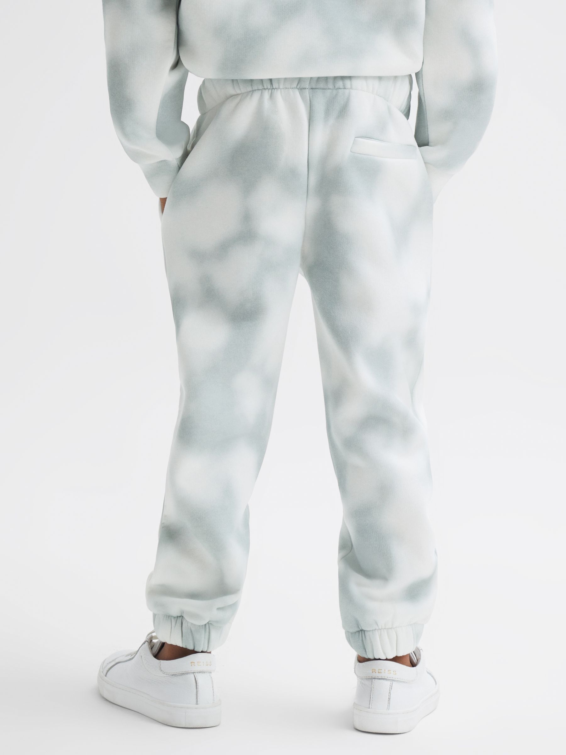 4-9 yrs Cotton Tie Dye Joggers in Sage - Image 5 of 6