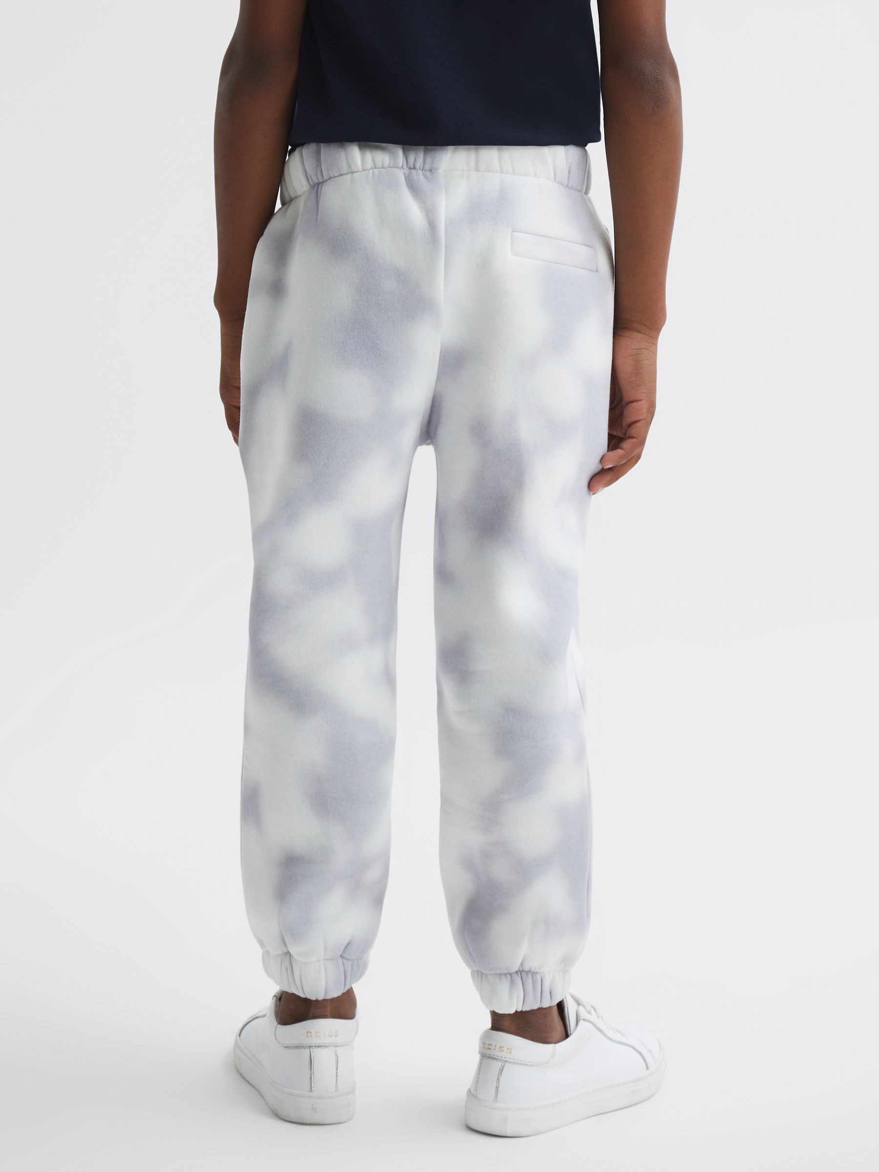 4-9 yrs Cotton Tie Dye Joggers in Blue - Image 5 of 6