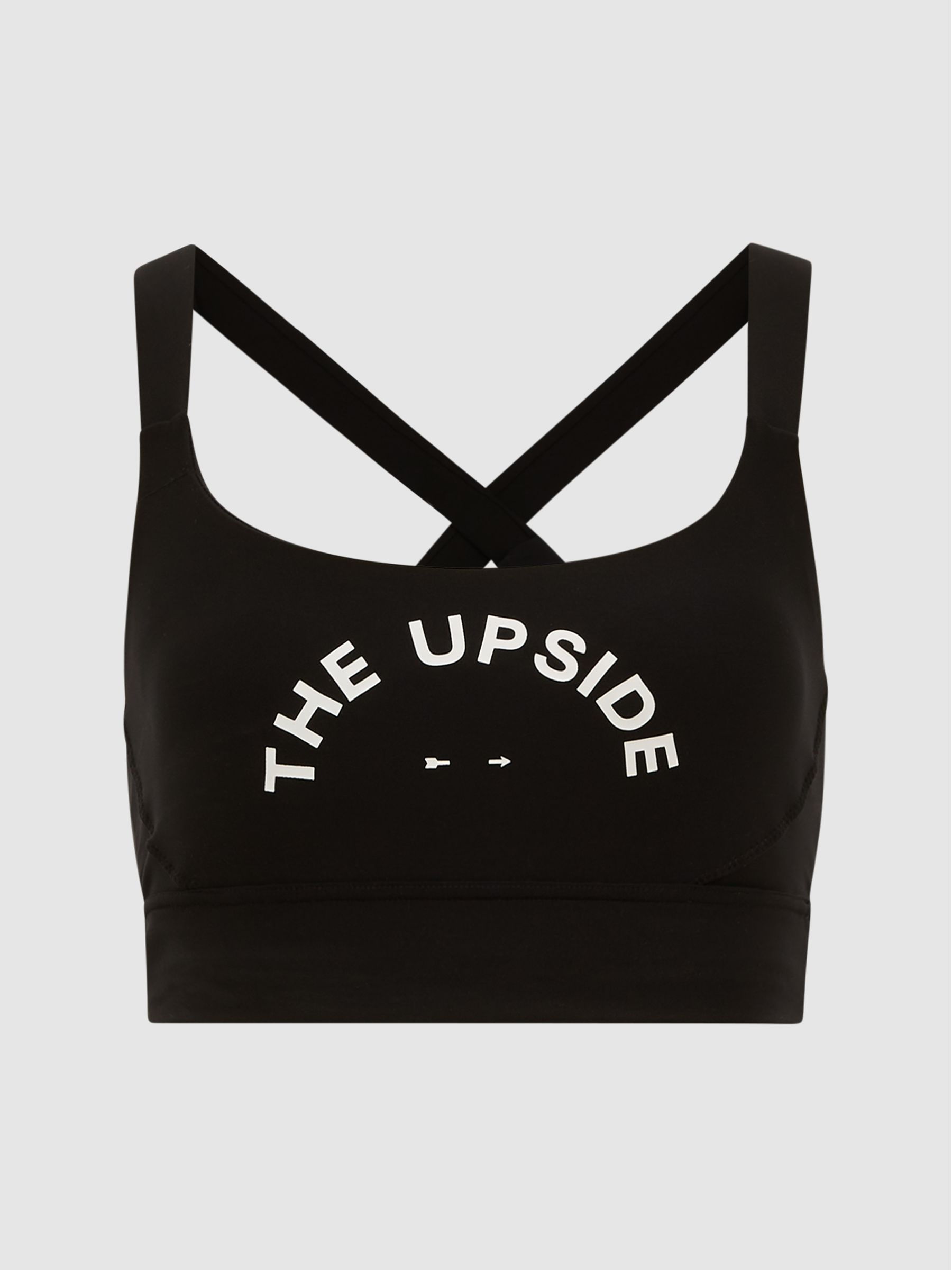 The Upside Matte Tech Sports Bra in Black - Image 2 of 6