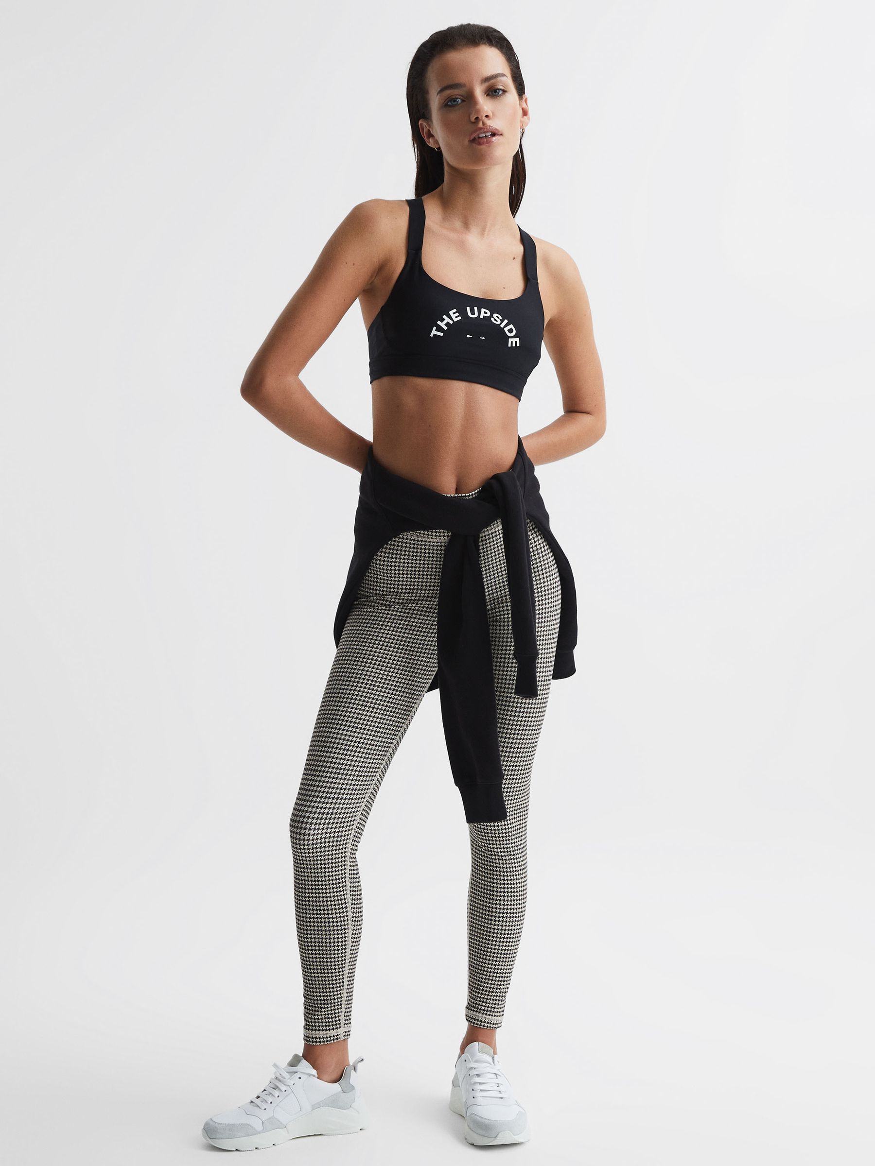 The Upside Matte Tech Sports Bra in Black - Image 3 of 6