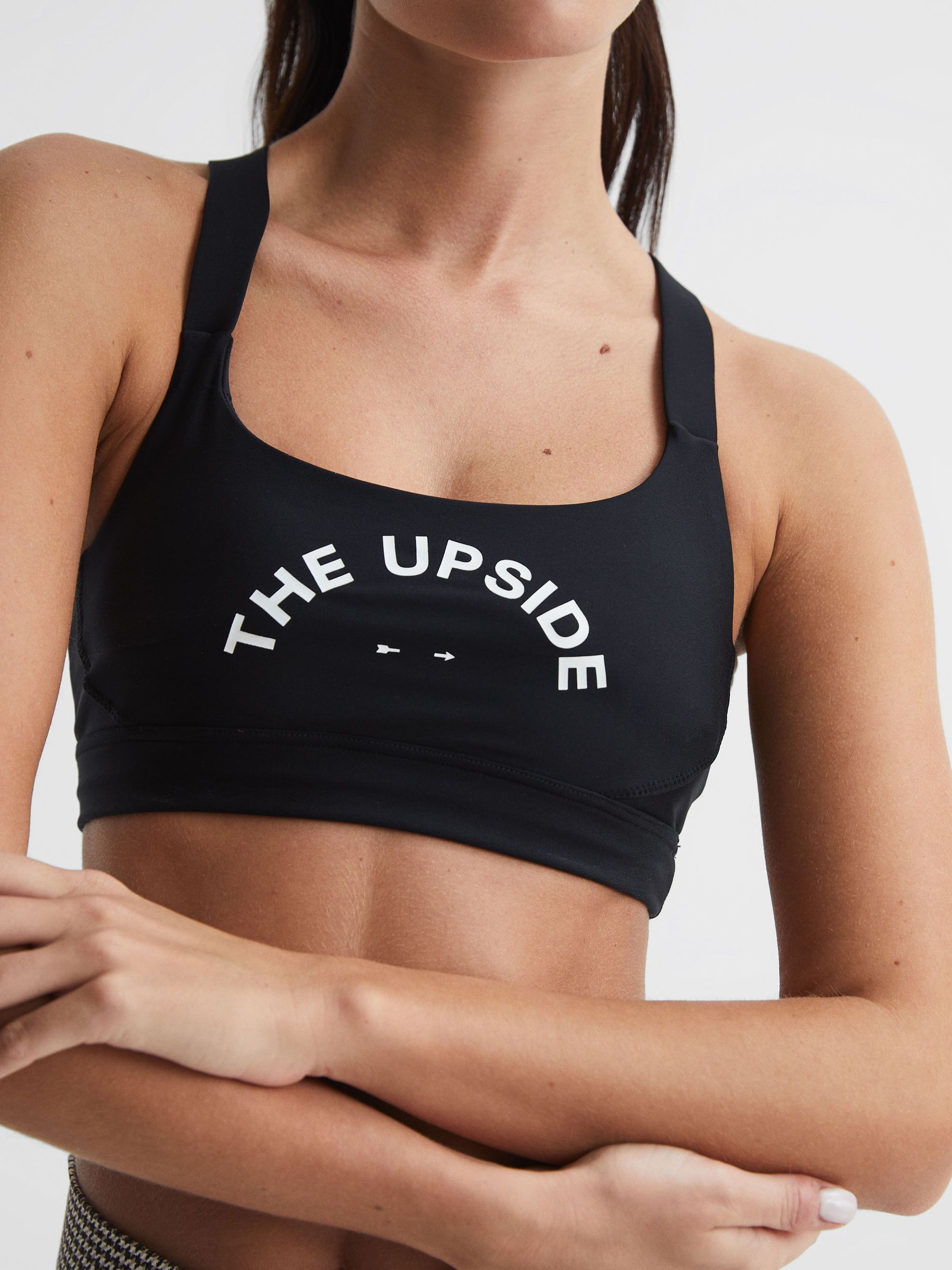 The Upside Matte Tech Sports Bra in Black - Image 4 of 6