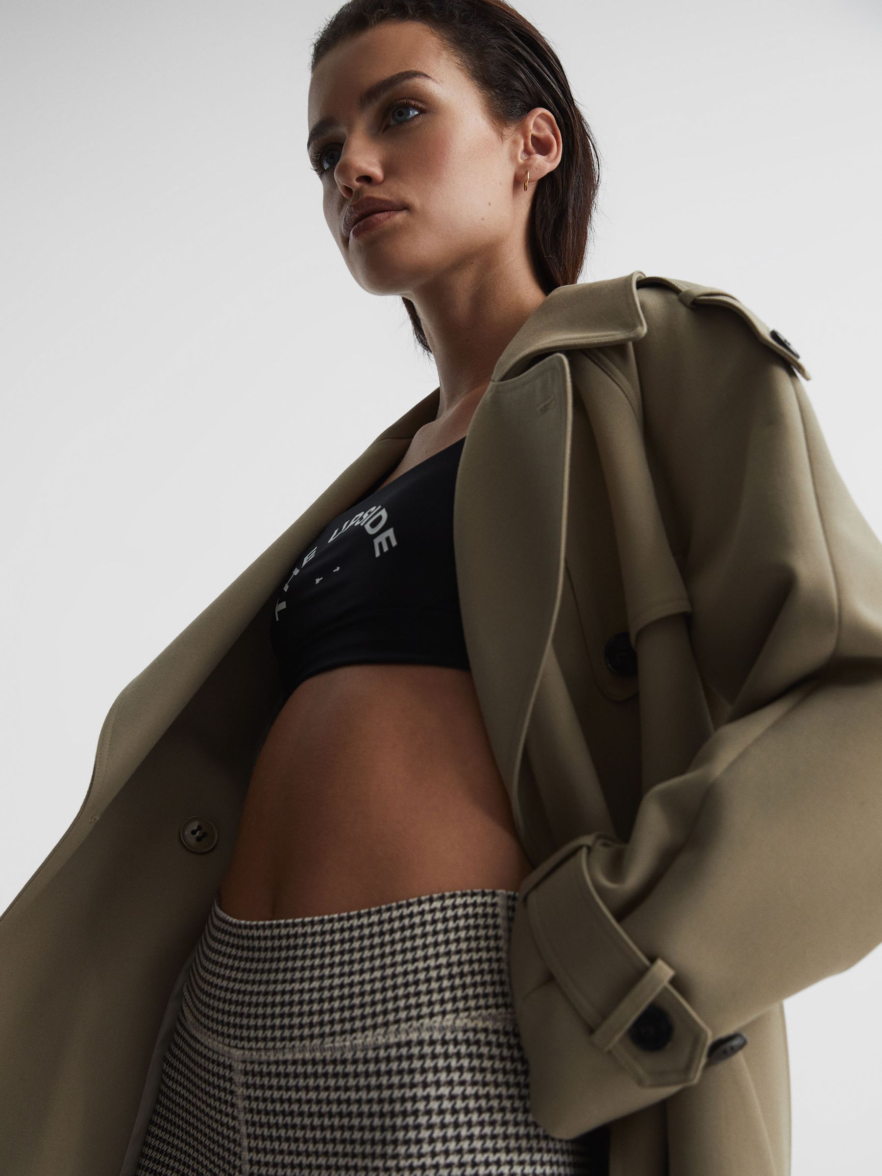 The Upside Matte Tech Sports Bra in Black - Image 6 of 6