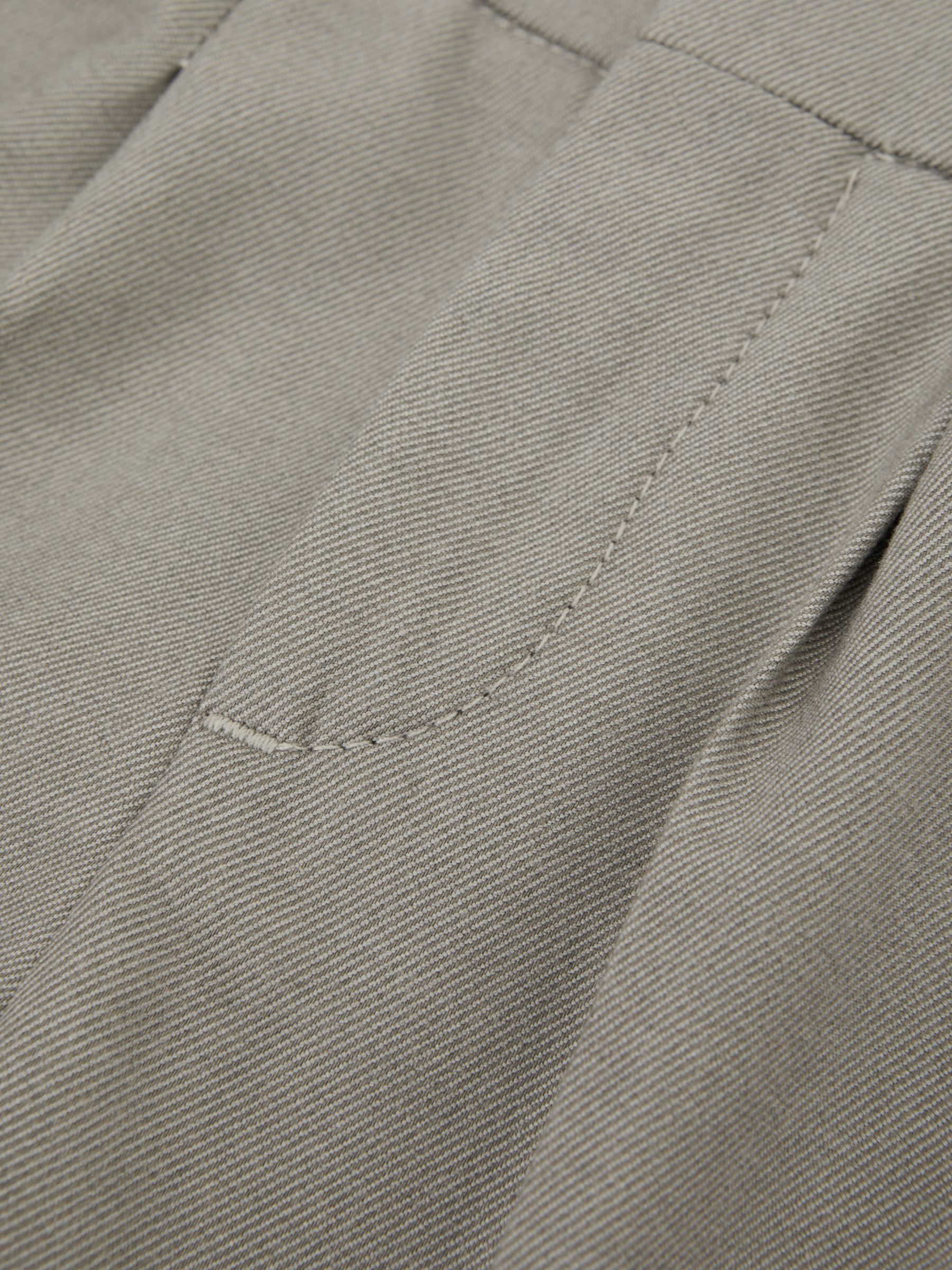 9-14 yrs Relaxed Elasticated Trousers with Turn-Ups in Taupe - Image 7 of 7