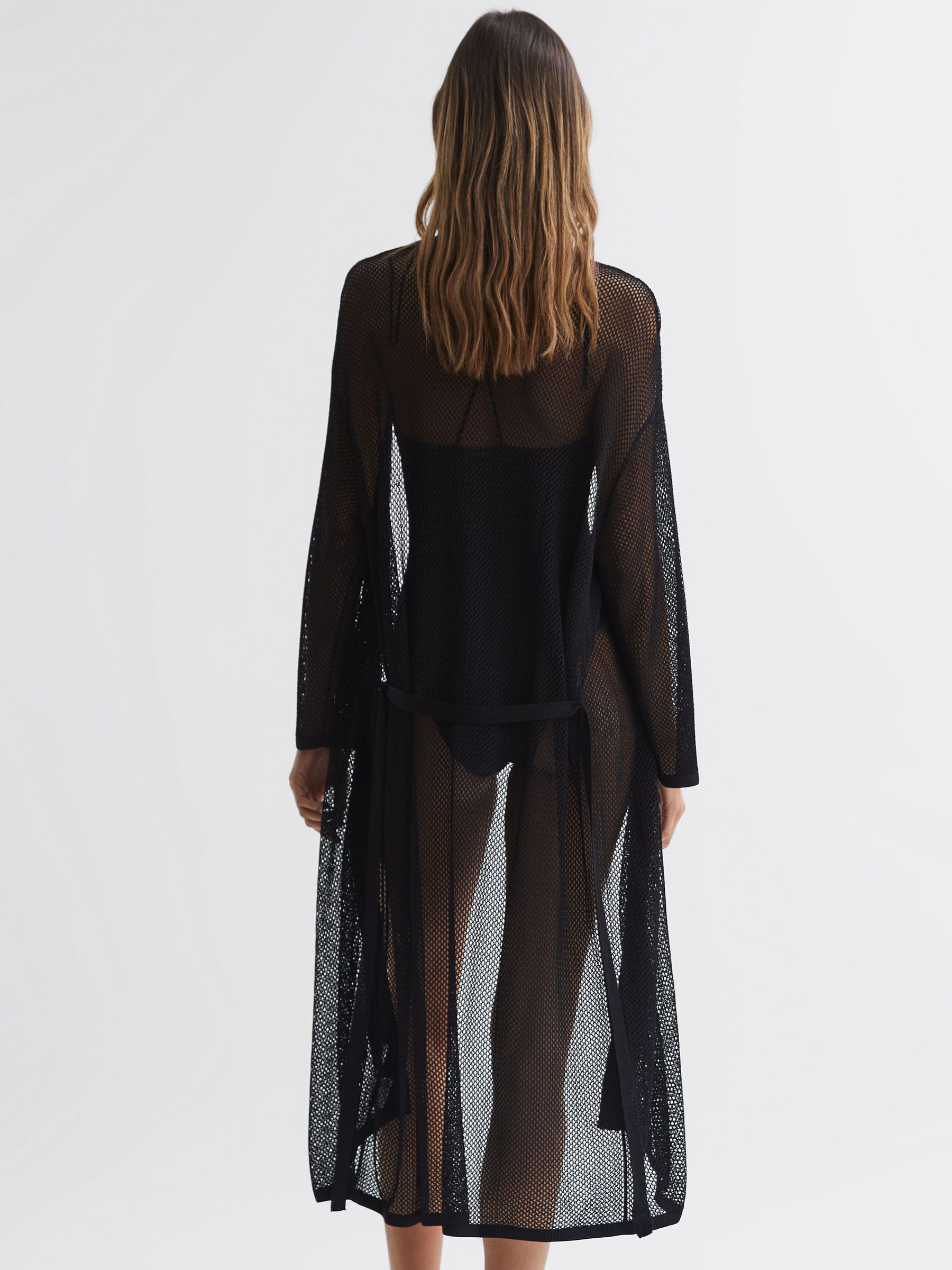 Underwear Maxi Kaftan in Black - Image 3 of 5