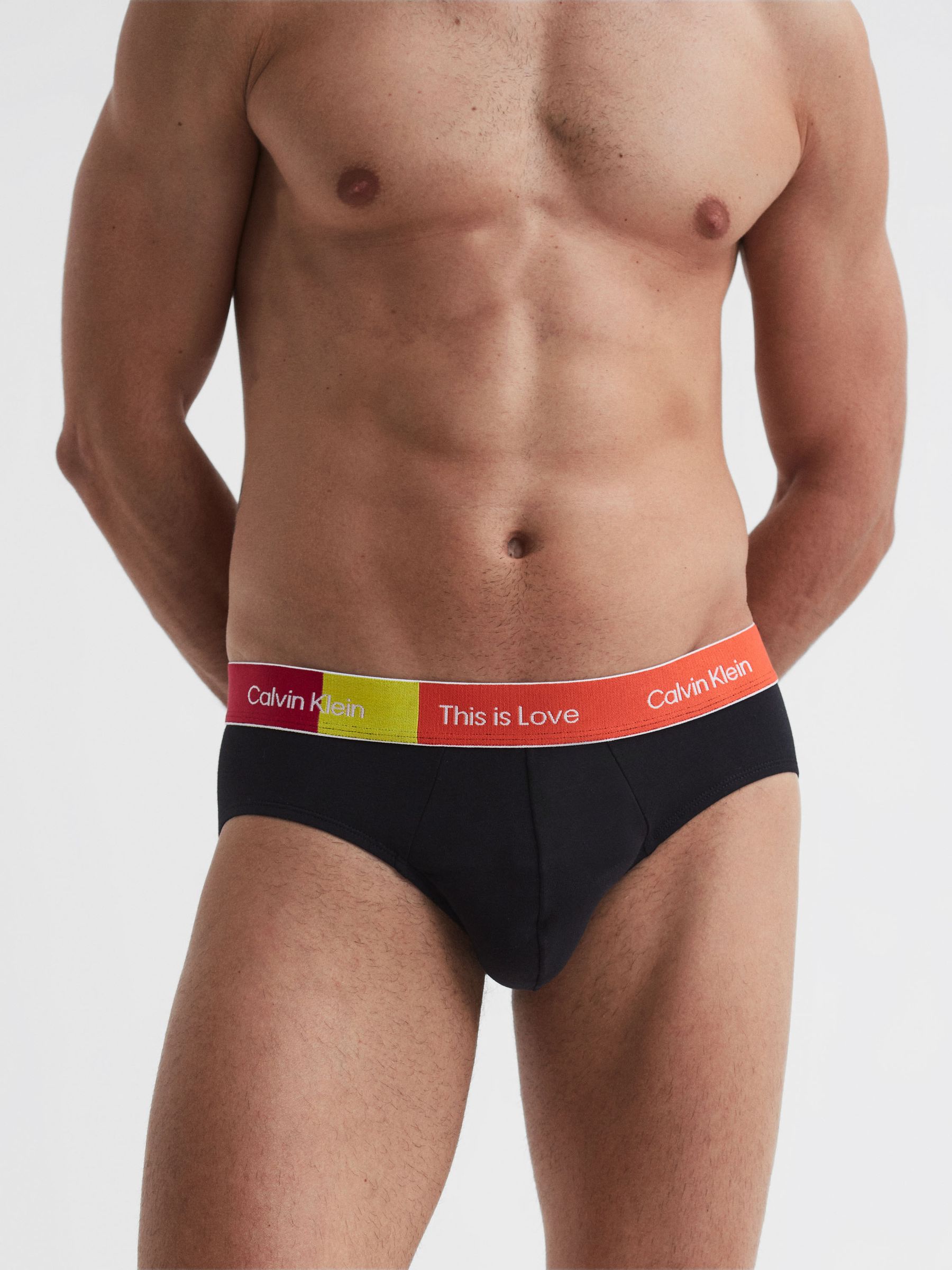 Underwear This Is Love Briefs in Black - Image 1 of 4
