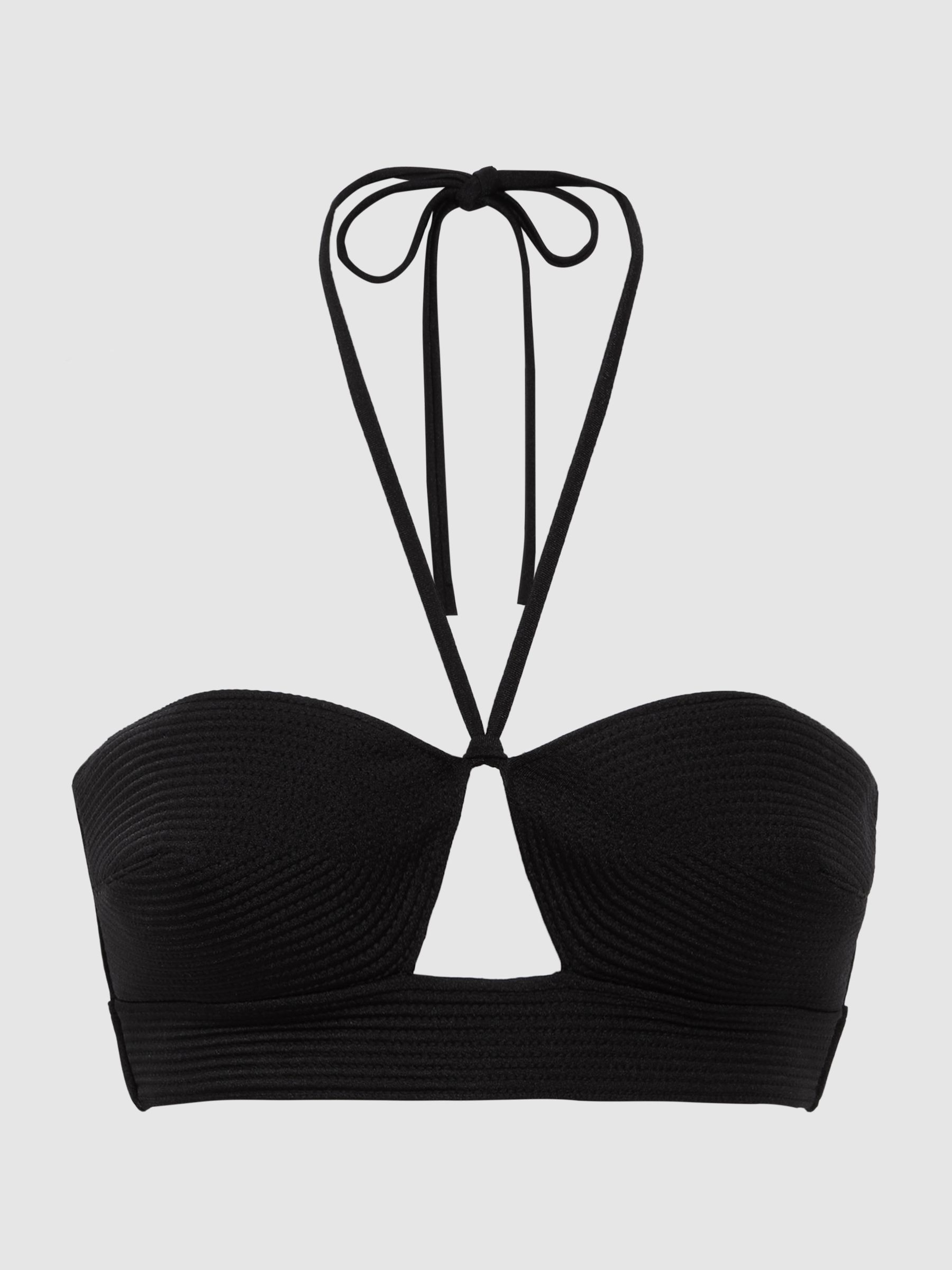 Calvin Klein Underwear Halterneck Bikini Top in Black - Image 2 of 5 Calvin Klein Underwear Halterneck Bikini Top in Black - Image 2 of 5