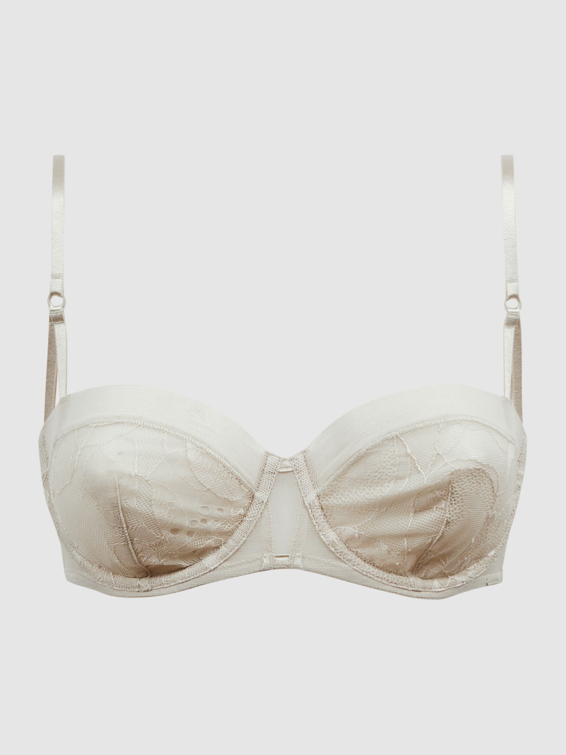 Underwear Lace Balconette Bralette in Natural - Image 2 of 4