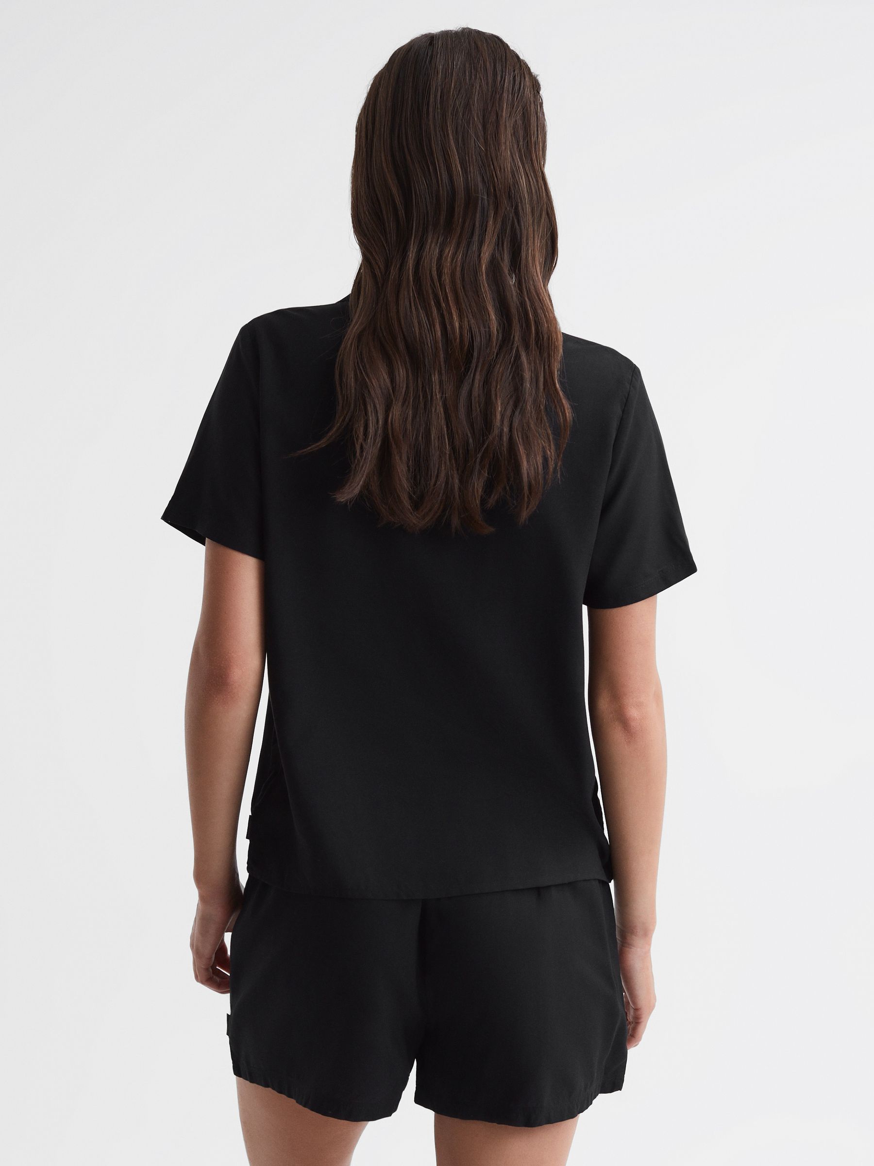 Underwear Two Piece Pyjama Set in Black - Image 5 of 6