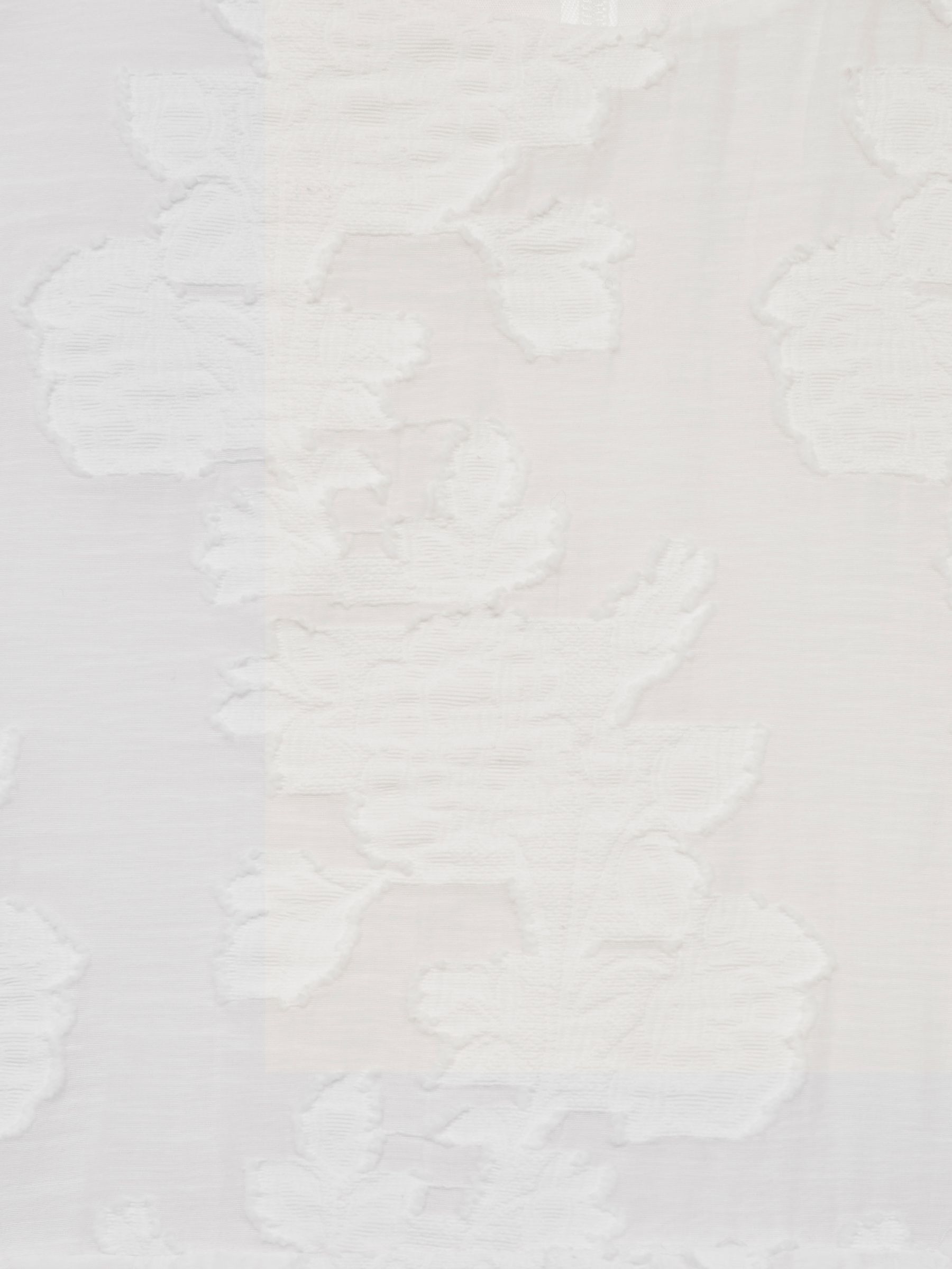 9-12 yrs Floral Print Textured Dress in Ivory - Image 7 of 7