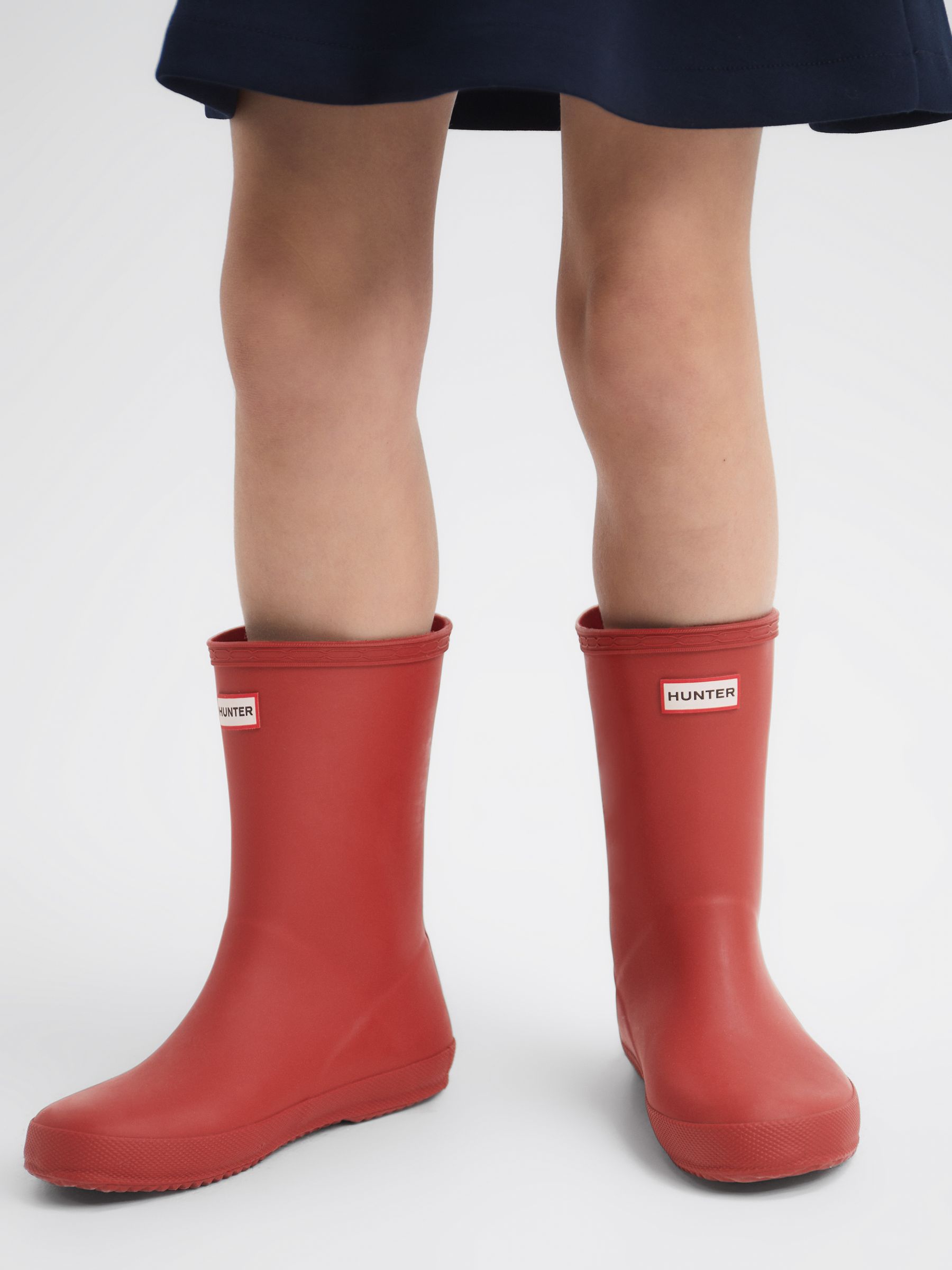 Hunter Little Kids First Classic Rain Boots in Red - Image 3 of 9