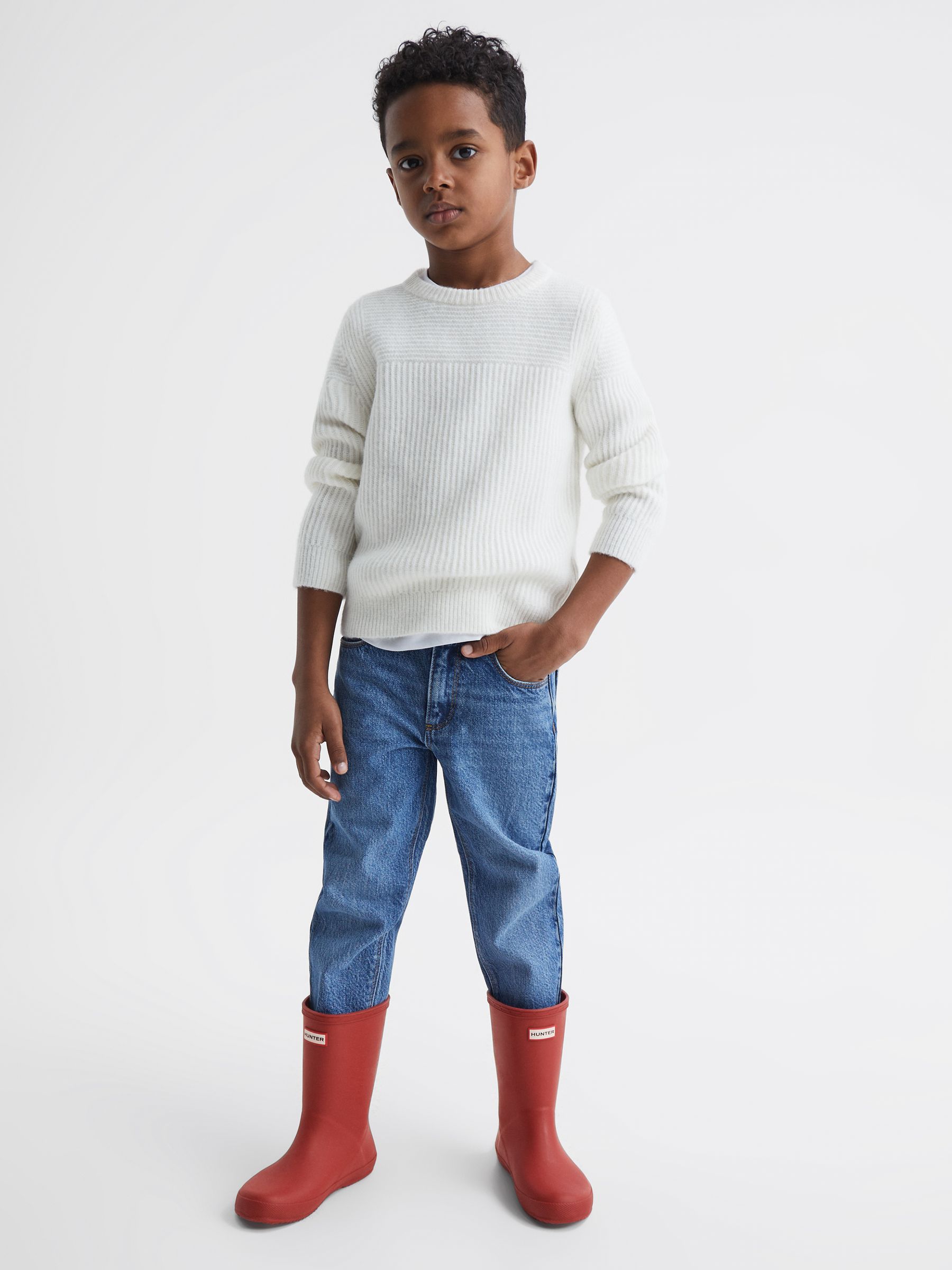 Hunter Little Kids First Classic Rain Boots in Red - Image 4 of 9