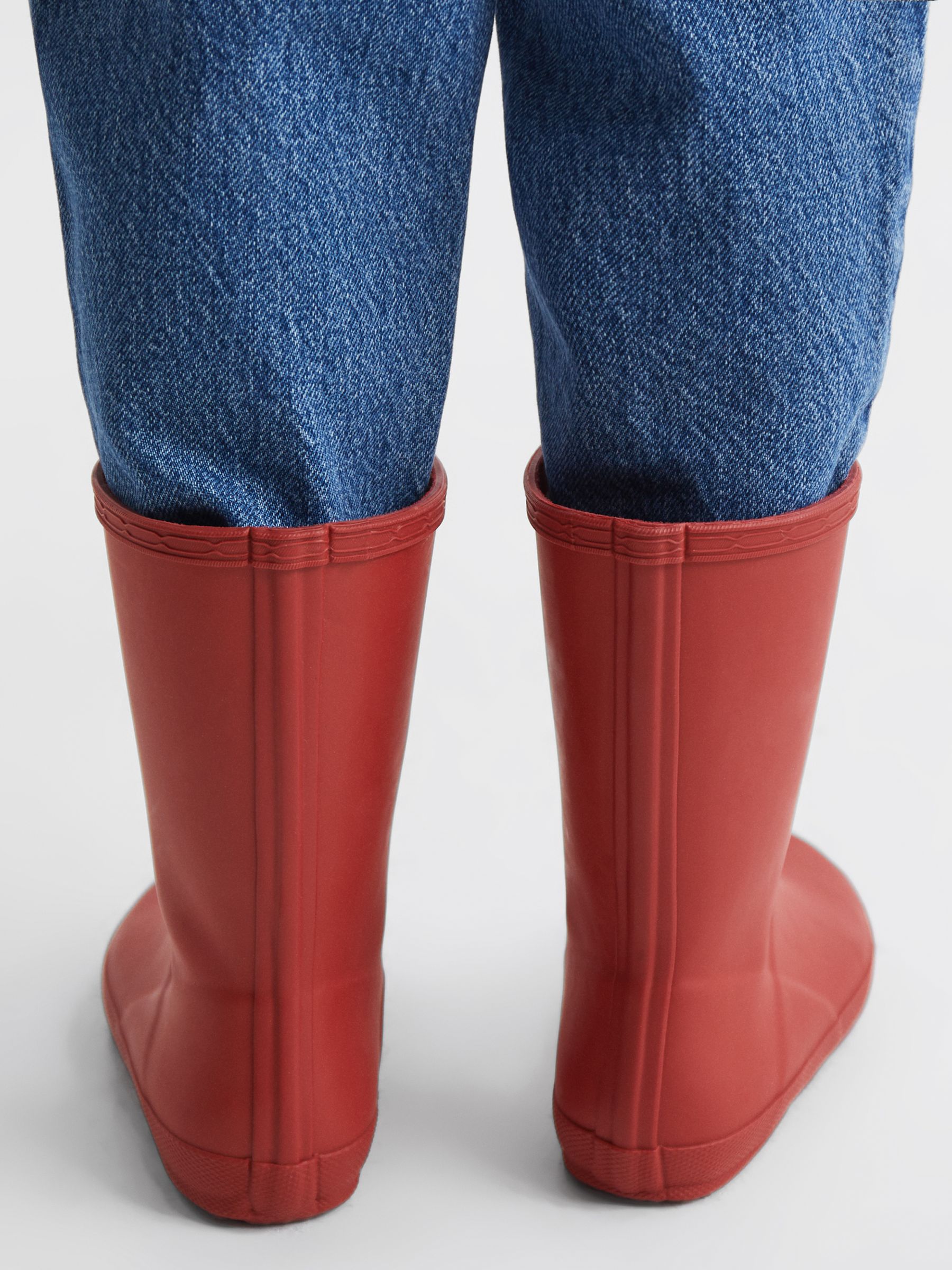 Hunter Little Kids First Classic Rain Boots in Red - Image 6 of 9