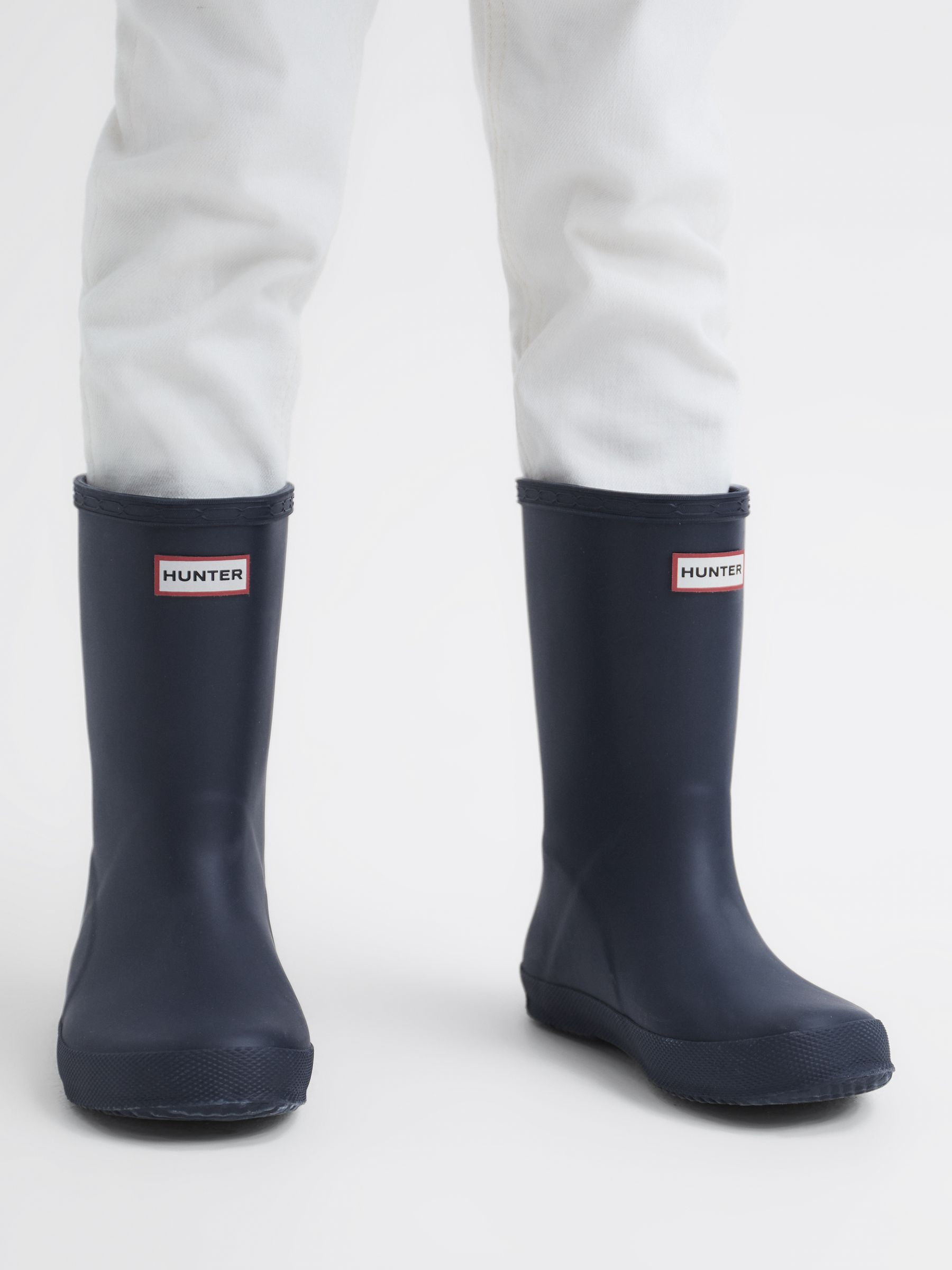 Hunter Little Kids First Classic Rain Boots in Navy - Image 3 of 8