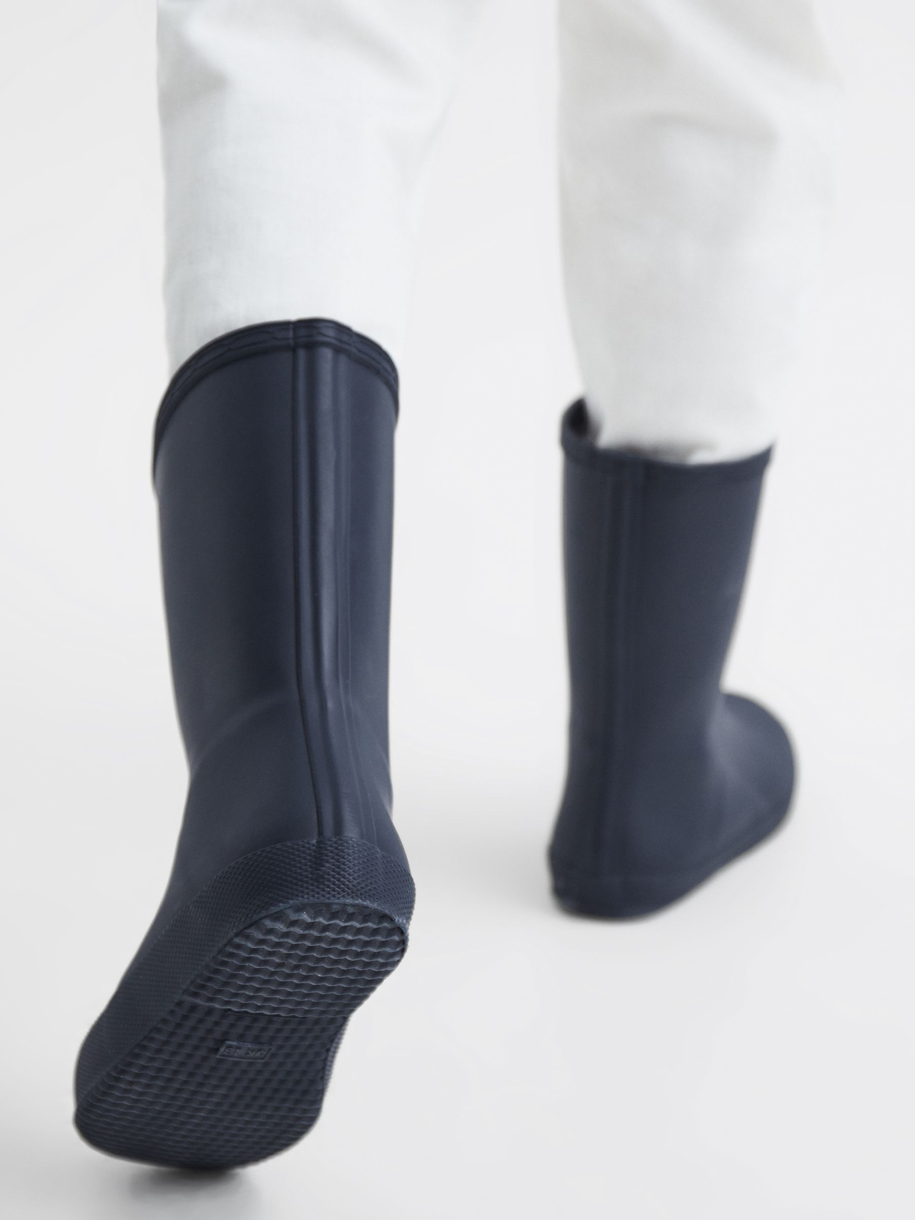 Hunter Little Kids First Classic Rain Boots in Navy - Image 5 of 8