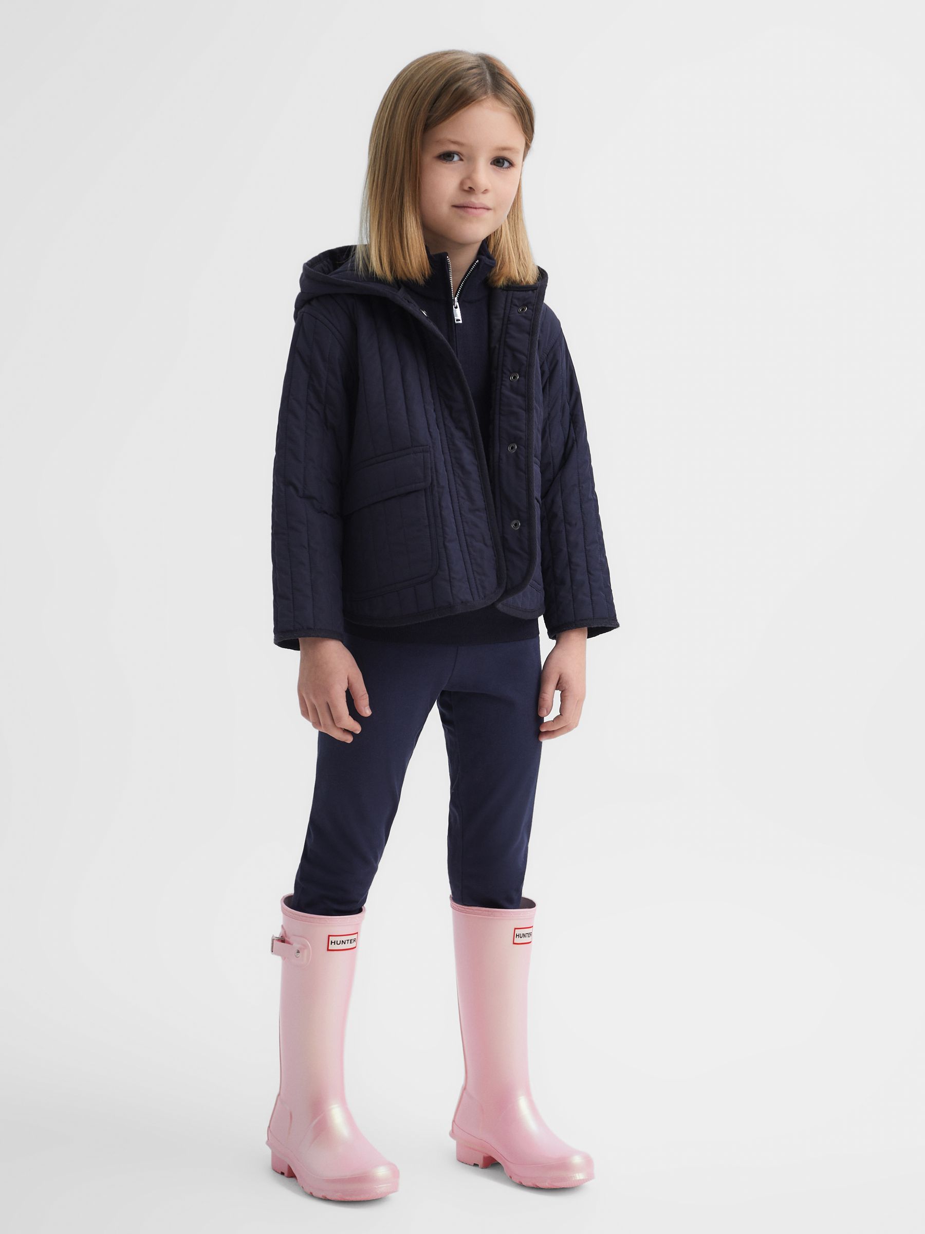 Big Kids Original Wellington Boots in Soft Pink - Image 2 of 6