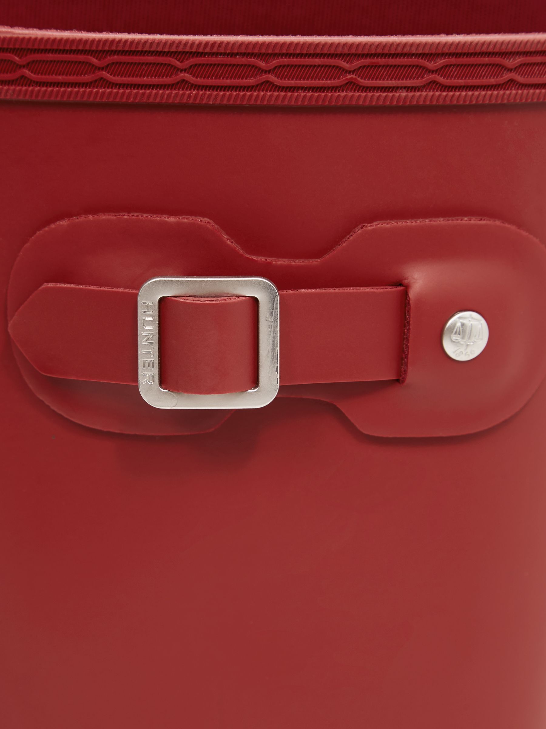 Hunter Big Kids Original Wellington Boots in Red - Image 10 of 10