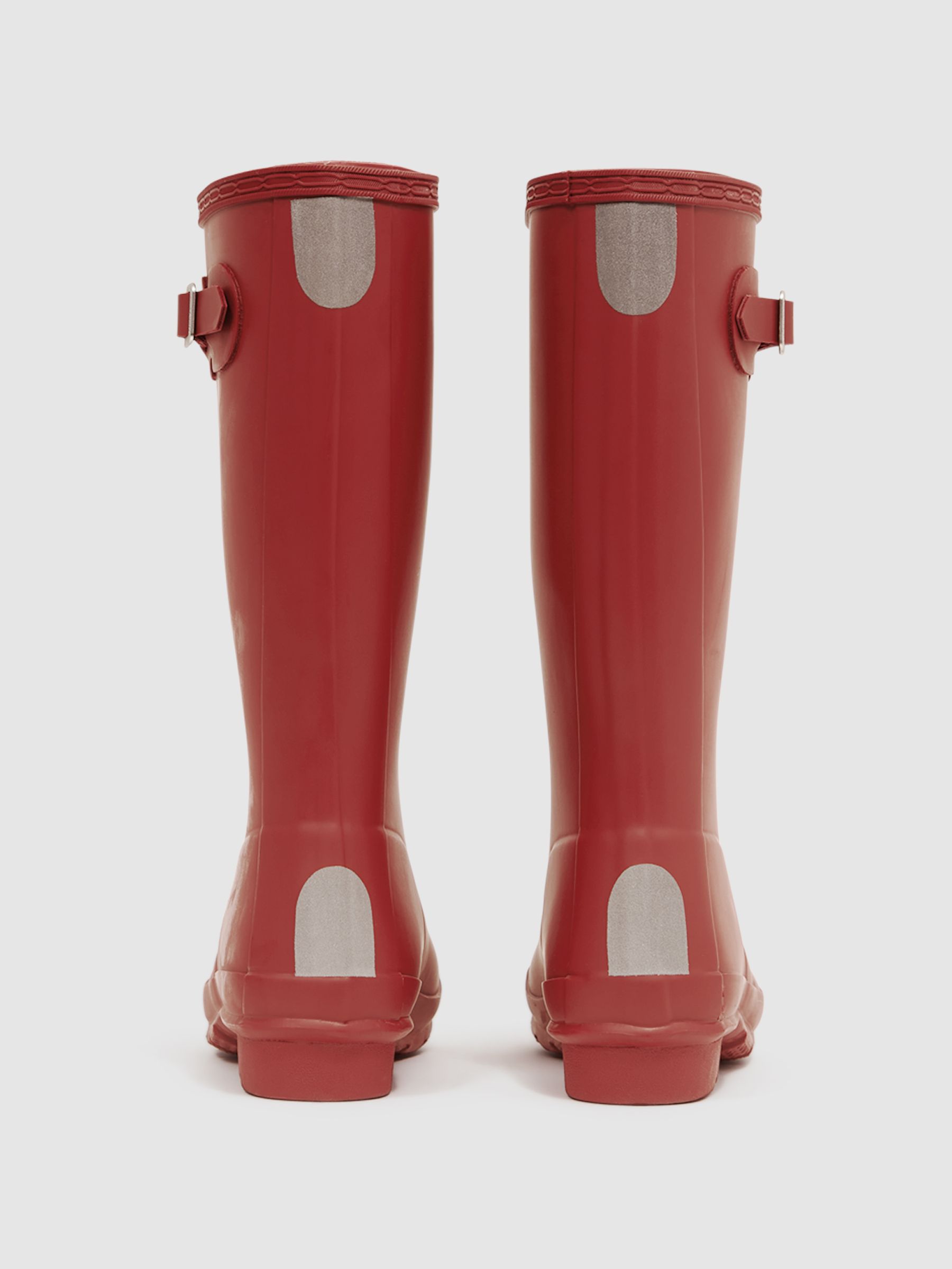 Hunter Big Kids Original Wellington Boots in Red - Image 9 of 10