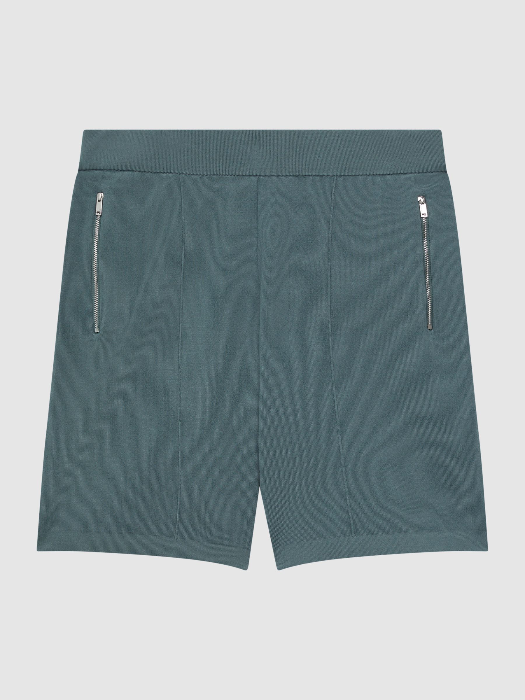 Elasticated Shorts in Sage - Image 2 of 6 Elasticated Shorts in Sage - Image 2 of 6