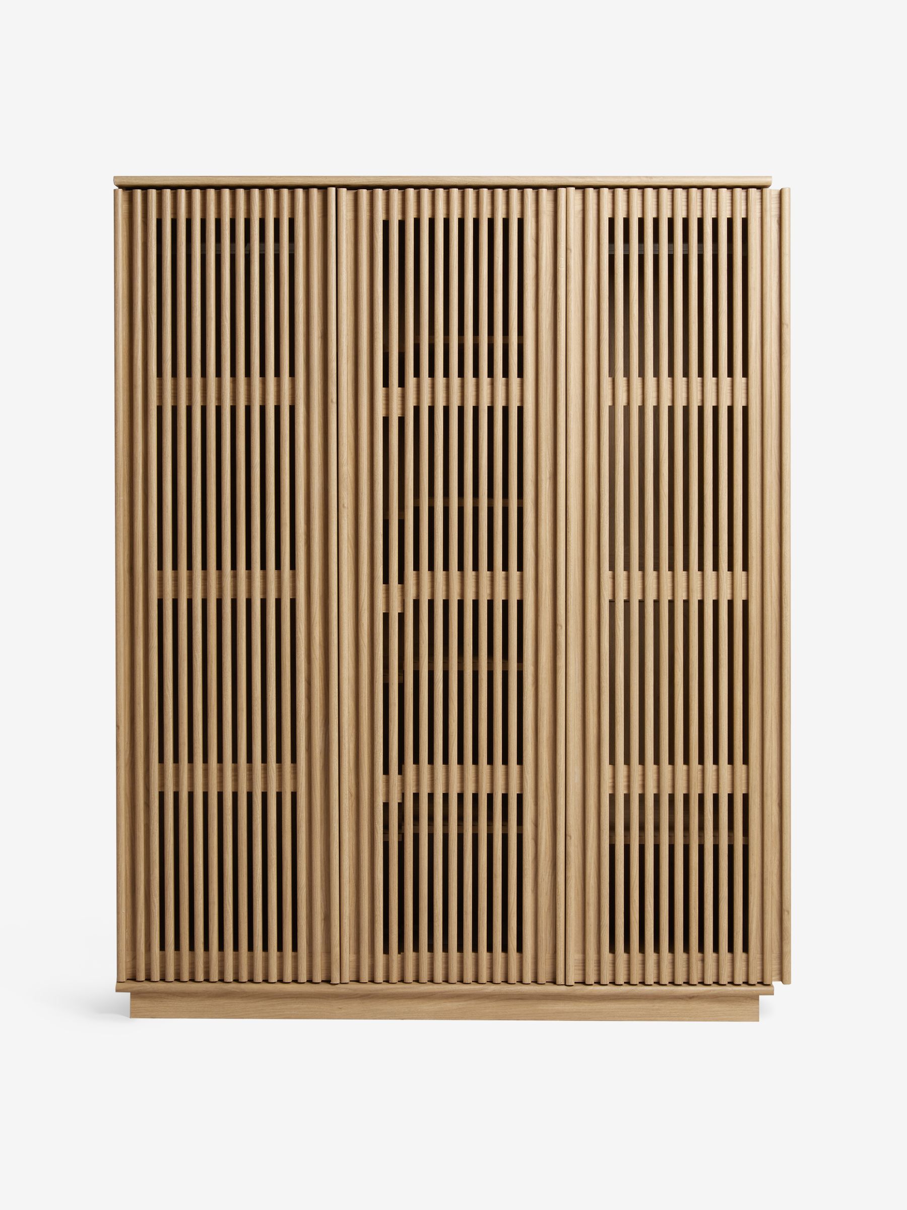 Tulma Sliding Door Triple Wardrobe in Dark Oak Effect - Image 8 of 8