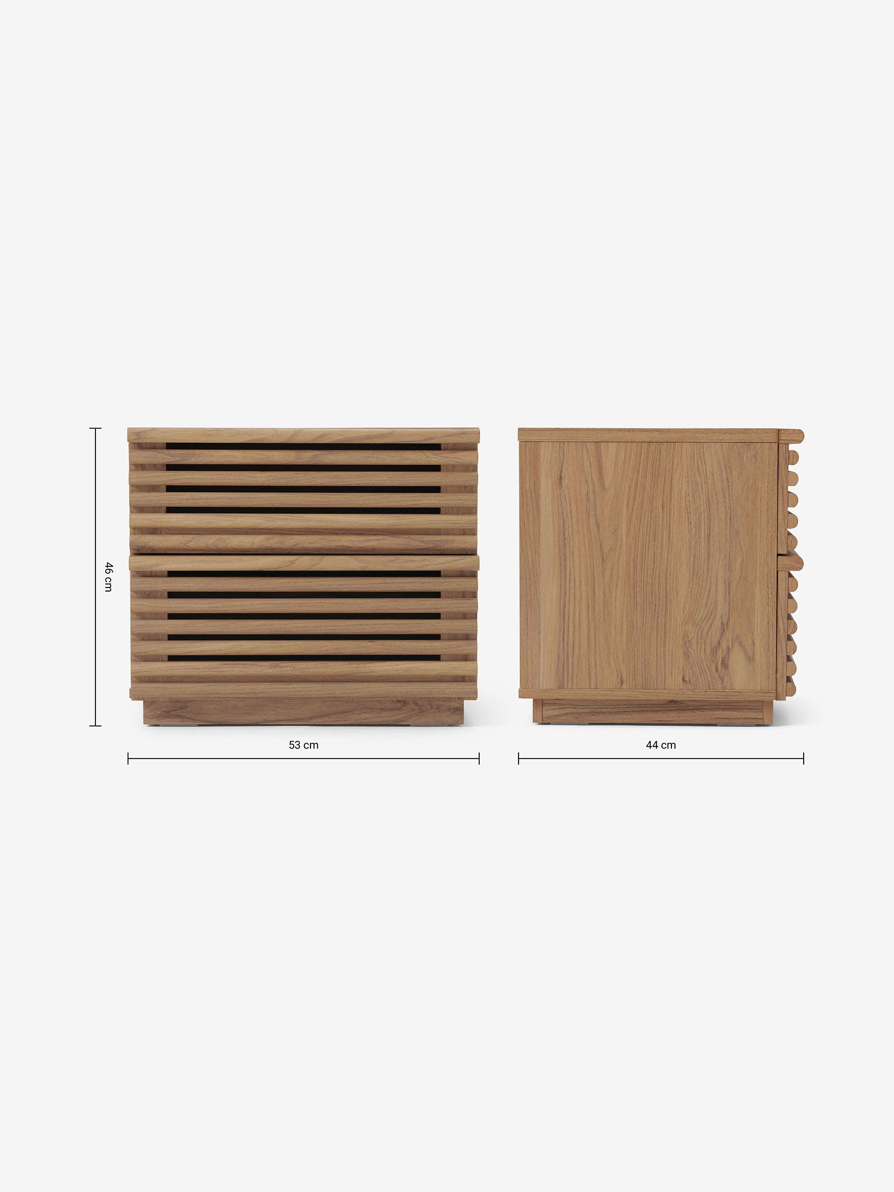 Tulma Bedside Table in Dark Oak Effect - Image 3 of 3