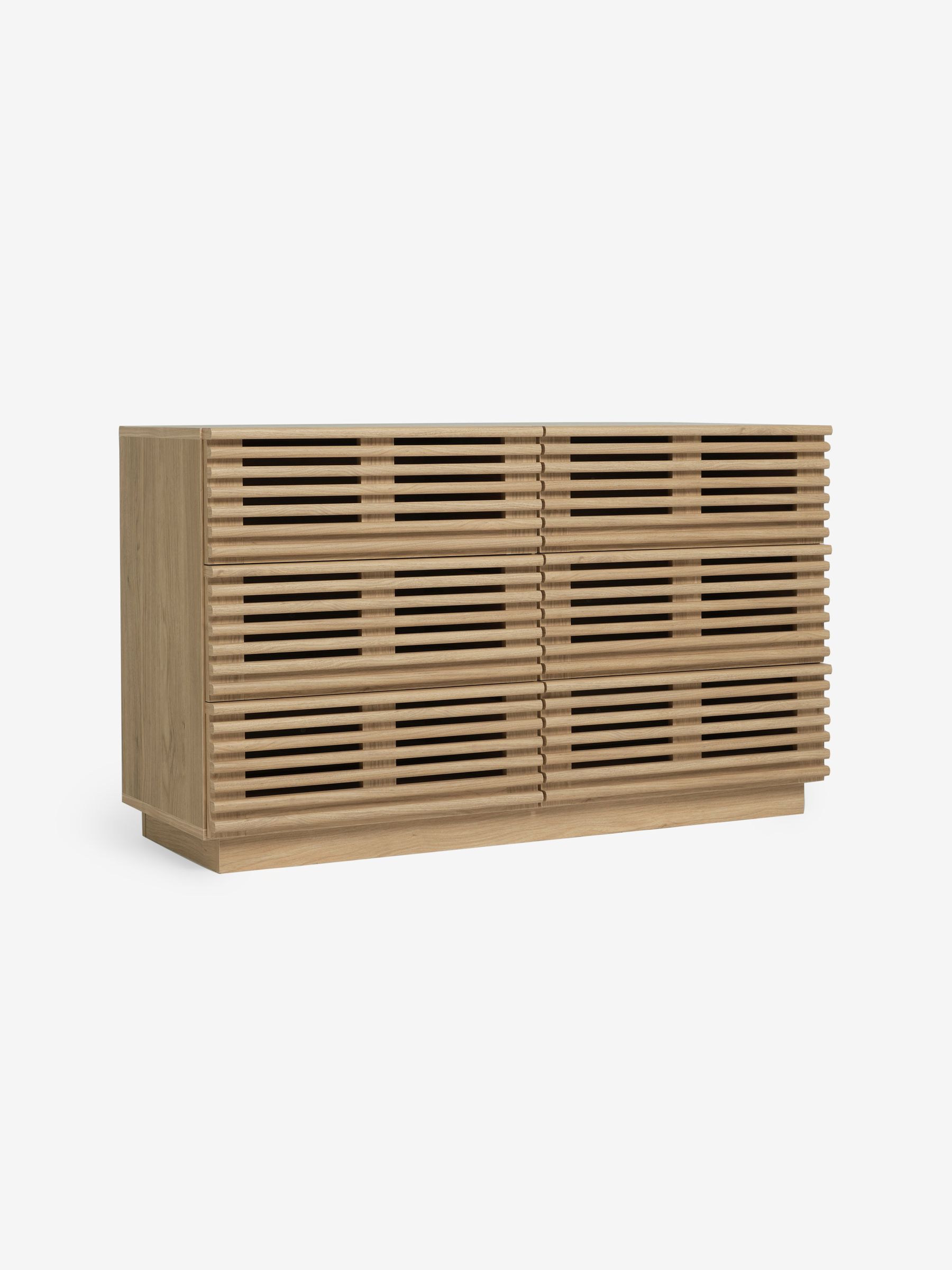 Tulma Wide 6 Drawer Chest of Drawers in Dark Oak Effect - Image 4 of 5