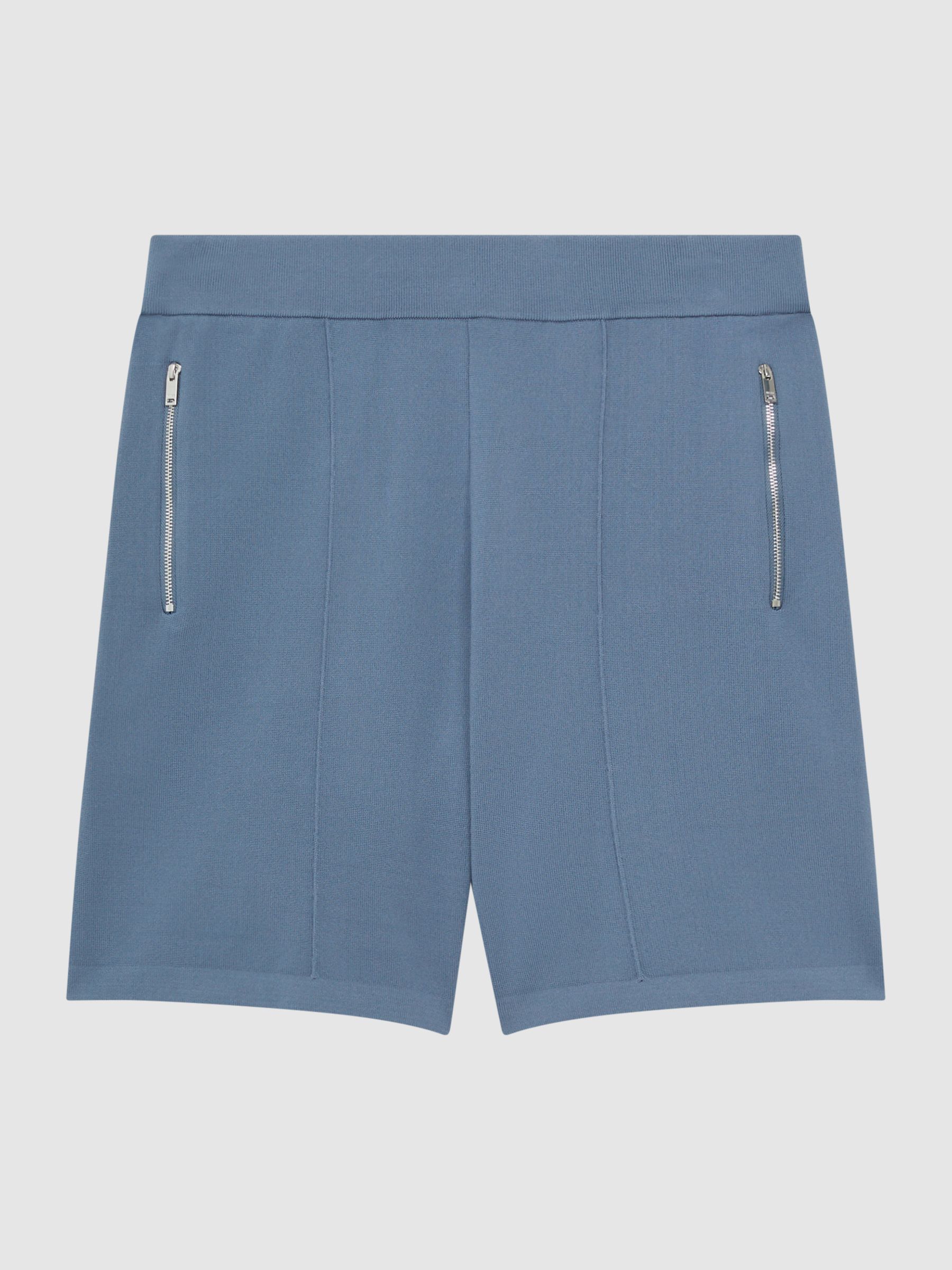 Elasticated Shorts in Airforce Blue - Image 2 of 6