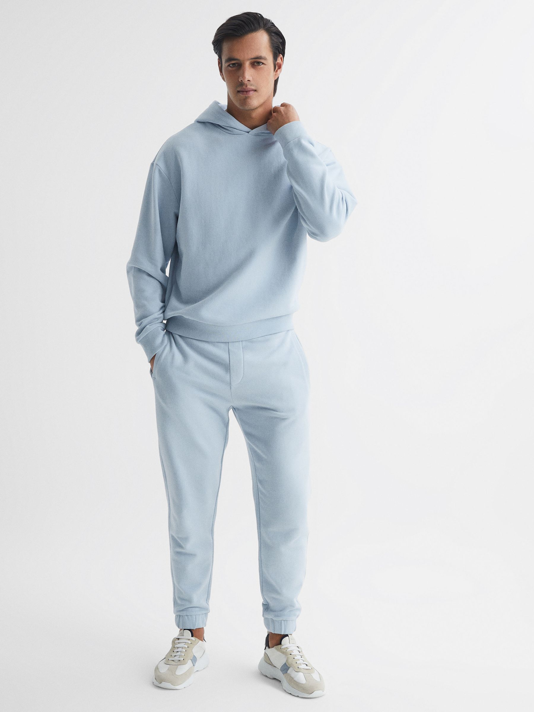 Garment Dye Hoodie in Ice Blue - Image 3 of 6