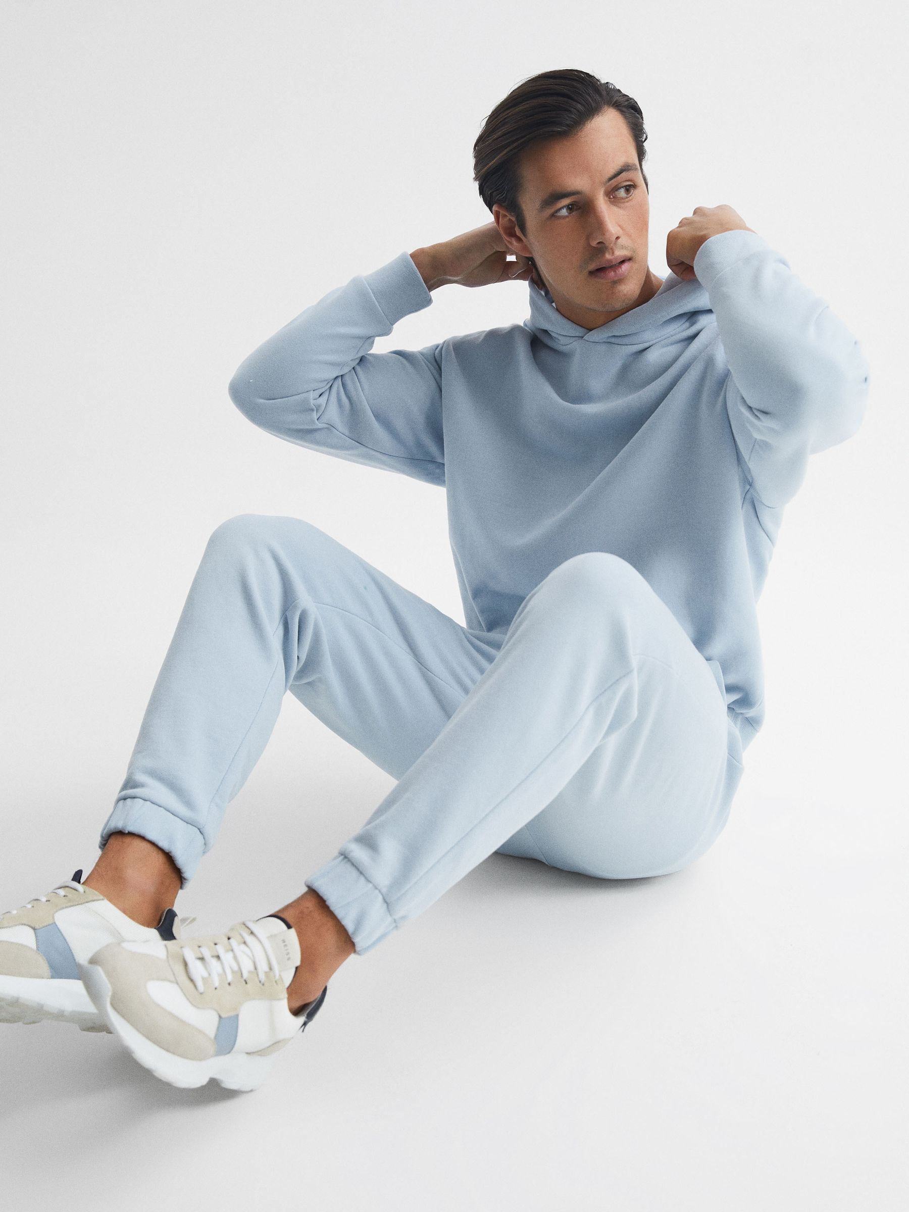 Garment Dye Hoodie in Ice Blue - Image 6 of 6