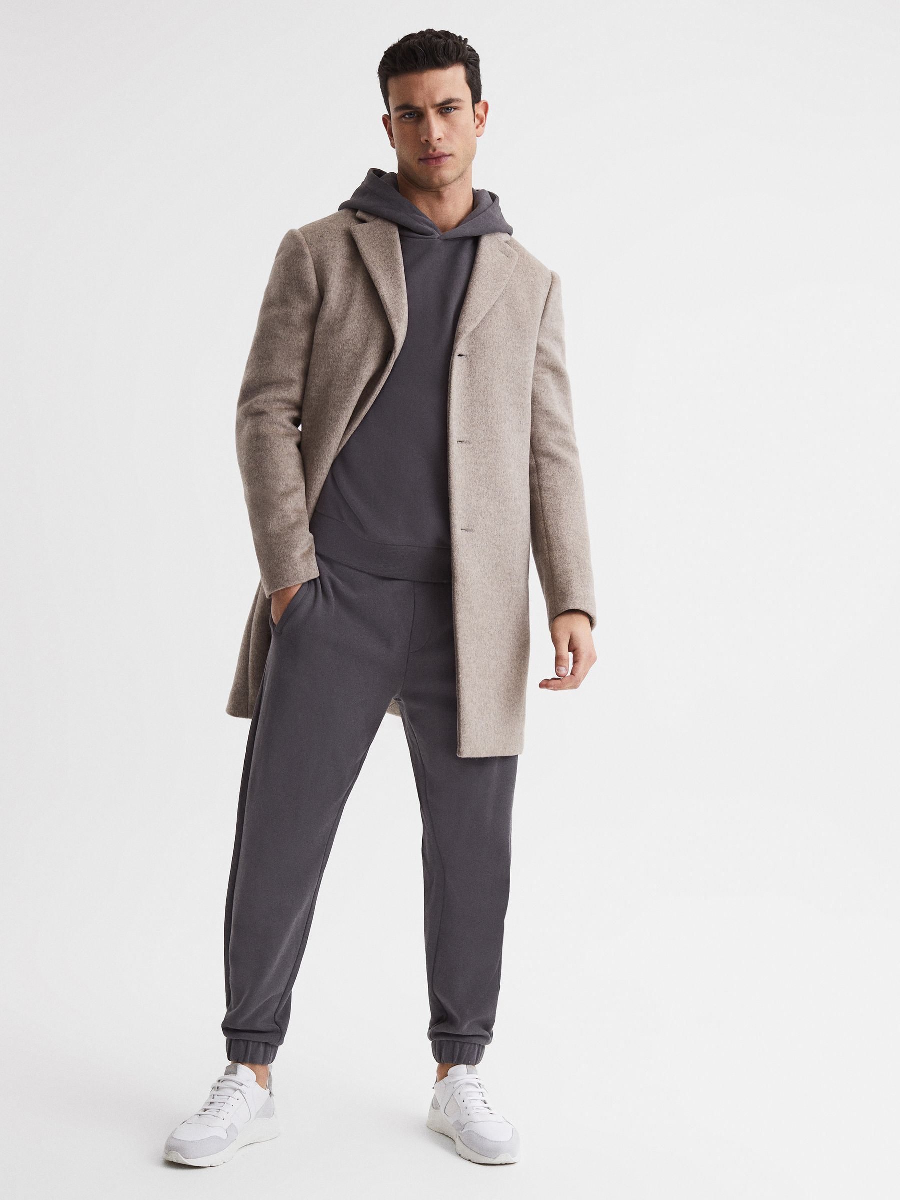 Garment Dye Hoodie in Washed Black - Image 6 of 6