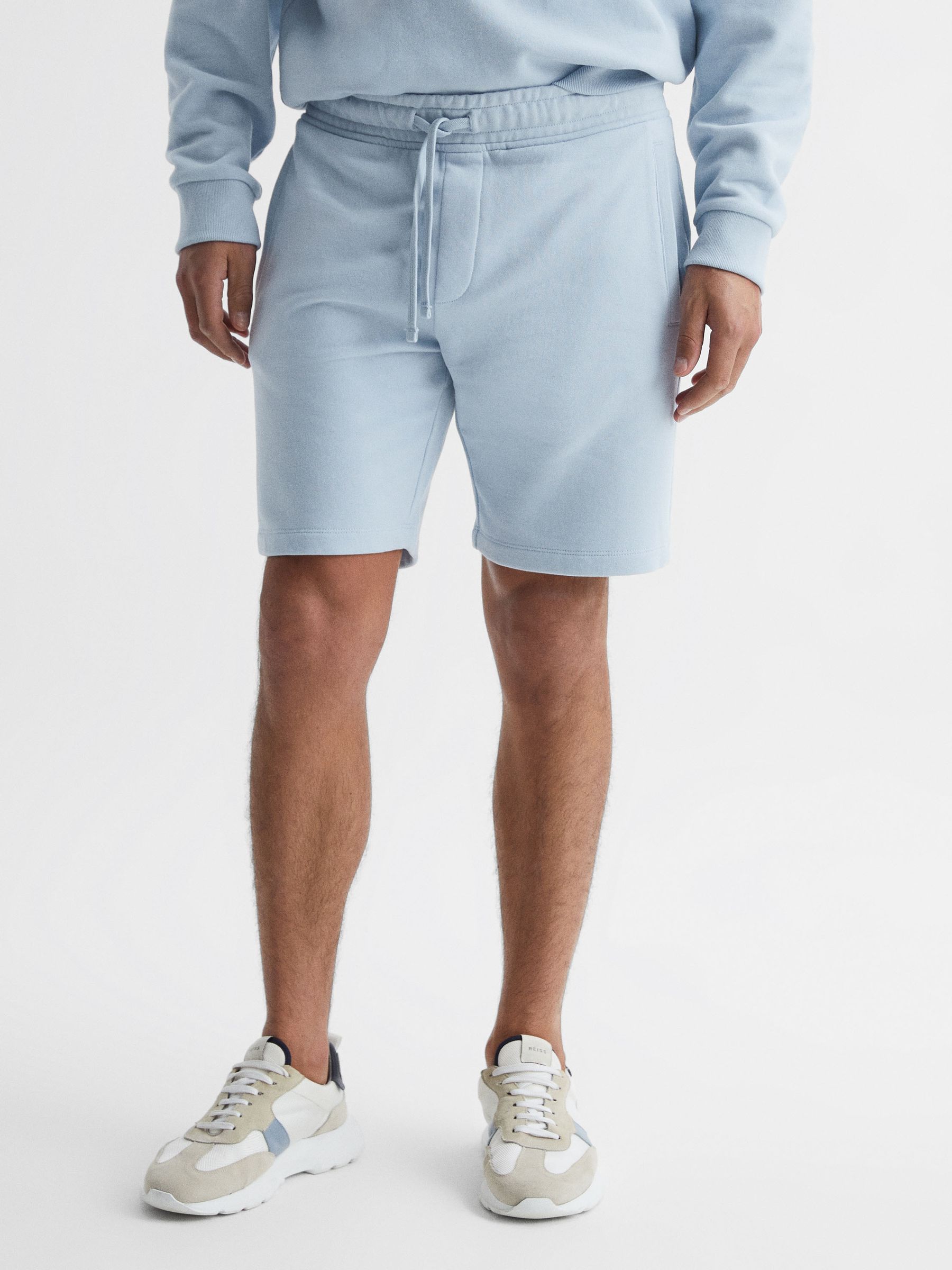Garment Dye Jersey Shorts in Ice Blue - Image 1 of 5