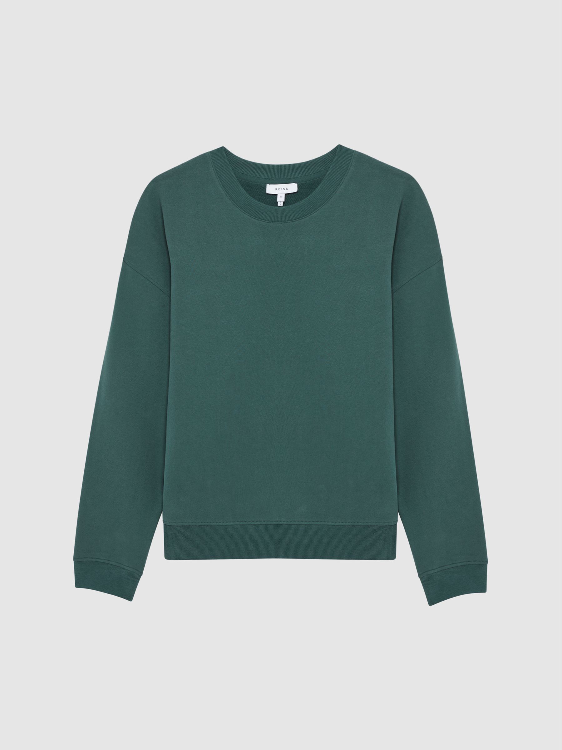 Oversized Garment Dye Sweatshirt in Midnight Green - Image 2 of 7