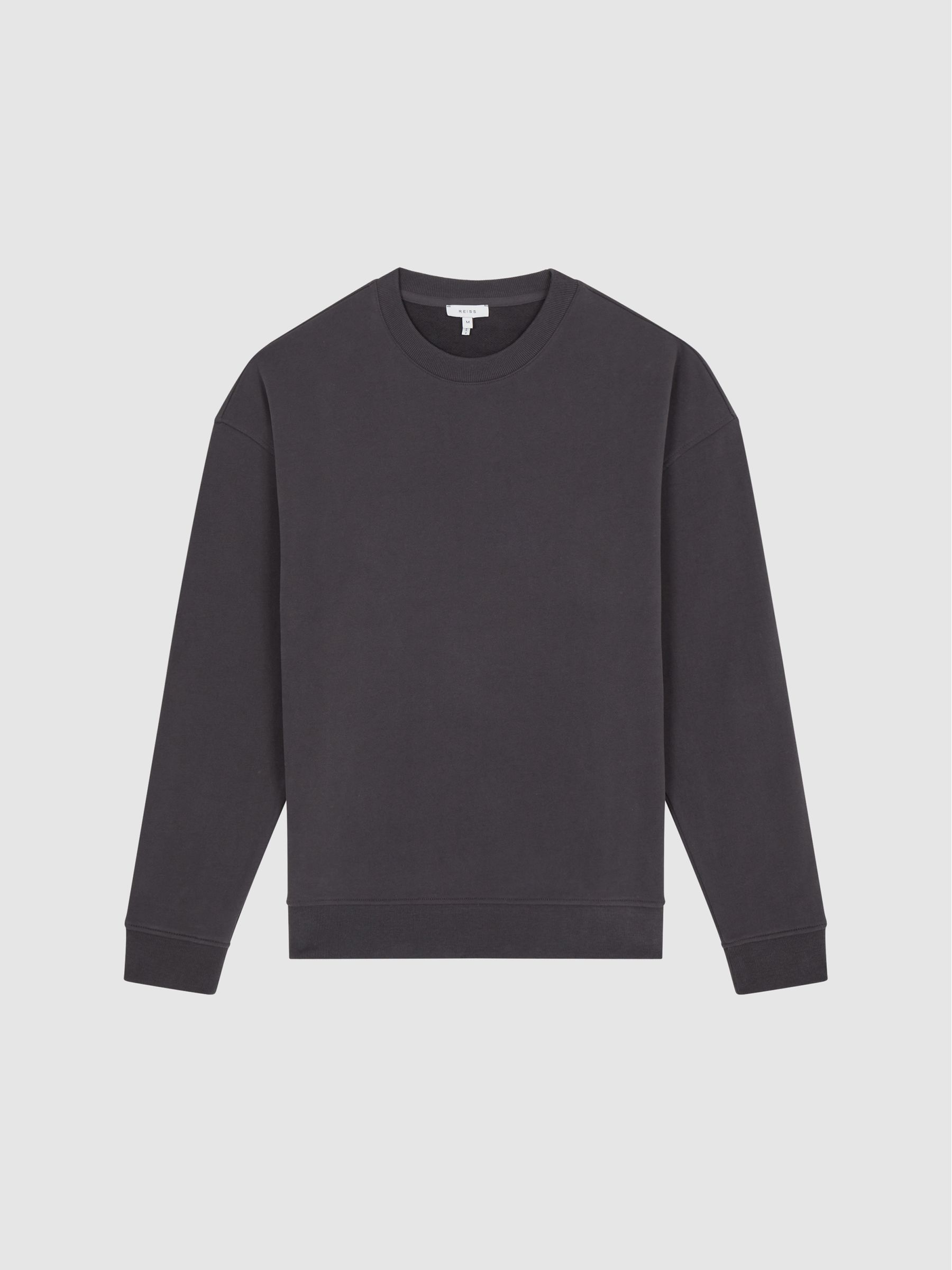 Oversized Garment Dye Sweatshirt in Washed Black - Image 2 of 6