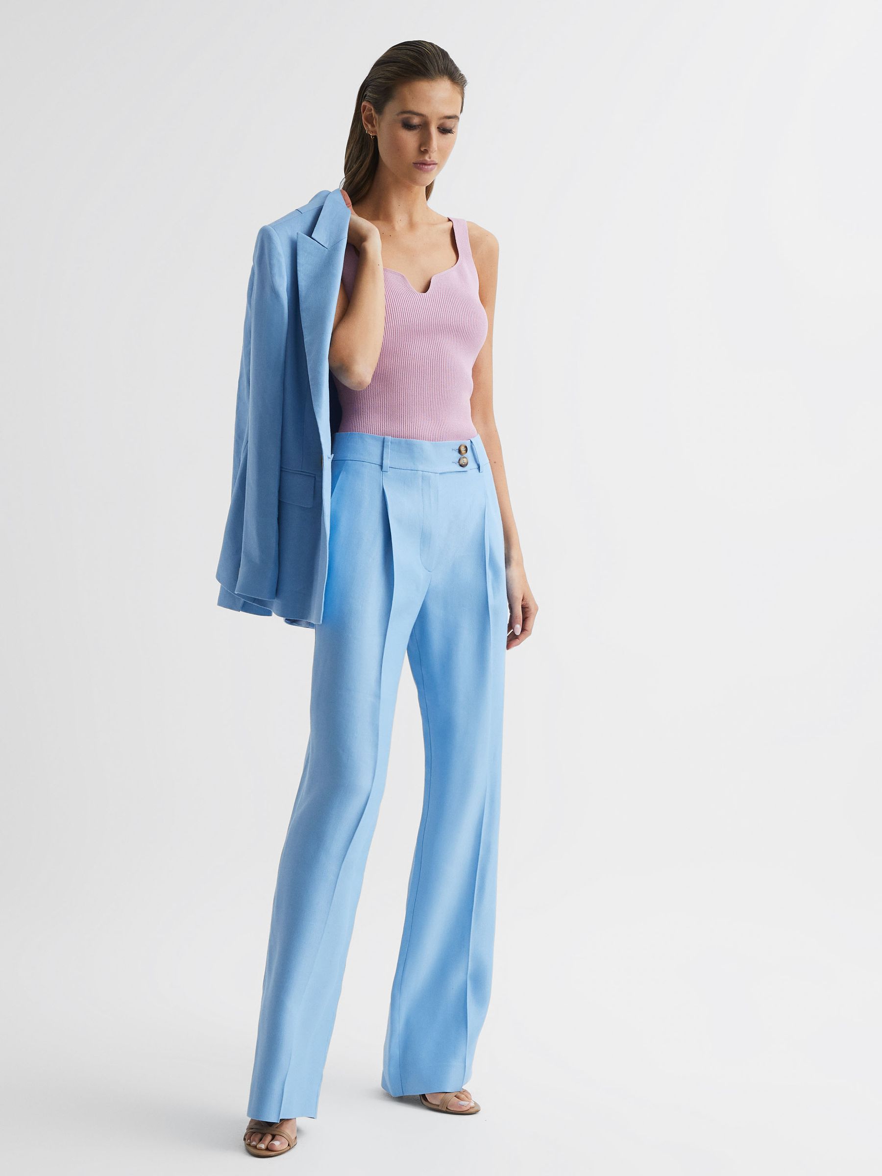 Sweetheart Neck Top in Purple - Image 3 of 6