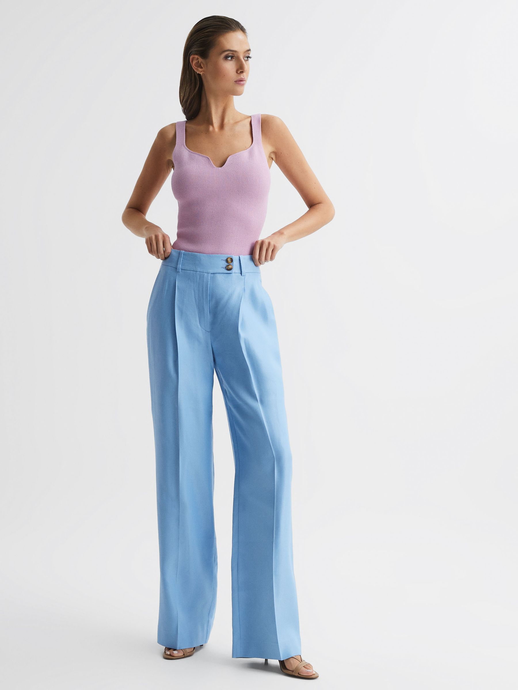 Sweetheart Neck Top in Purple - Image 6 of 6