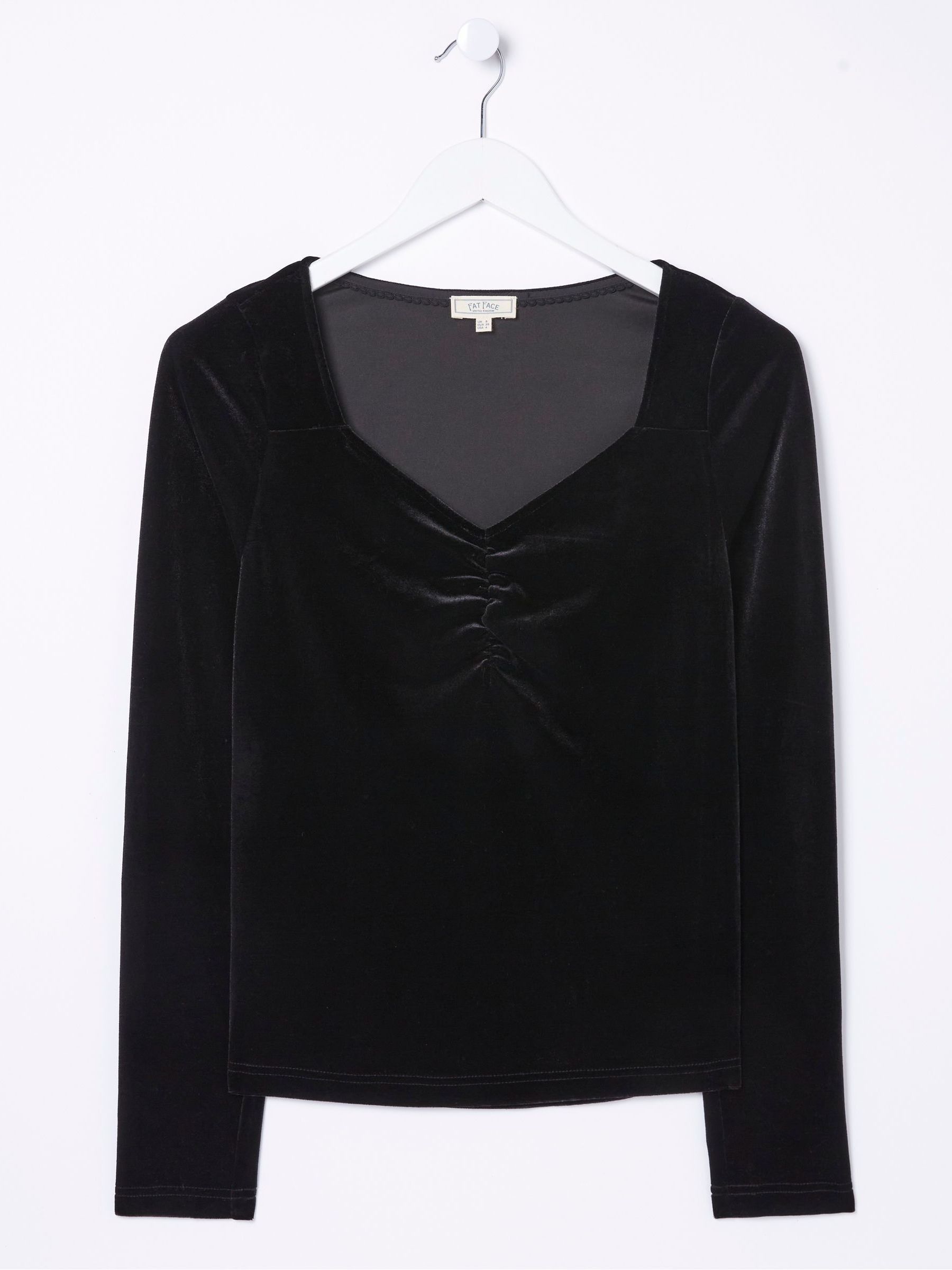 Black Valerie Velvet Top - Image 4 of 4