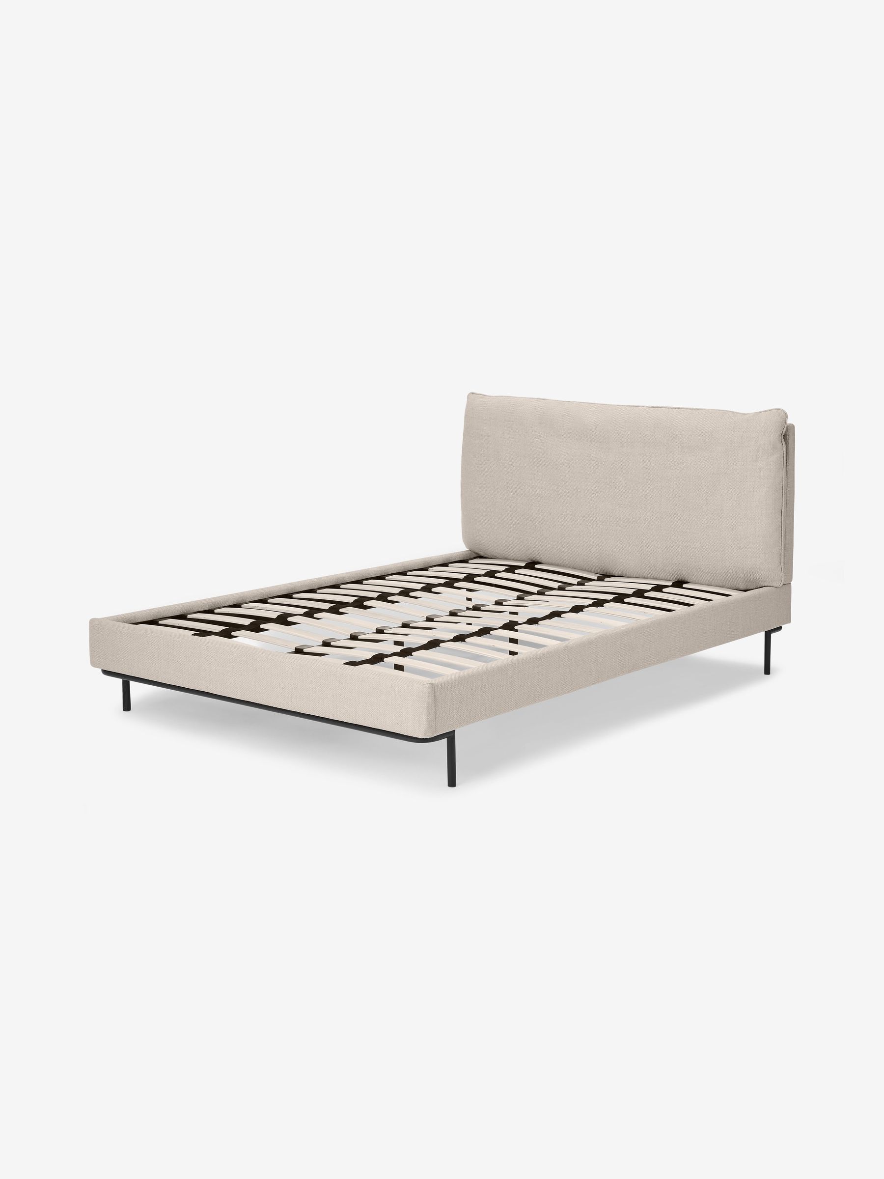 Harlow Bed Frame in Oatmeal - Image 2 of 3