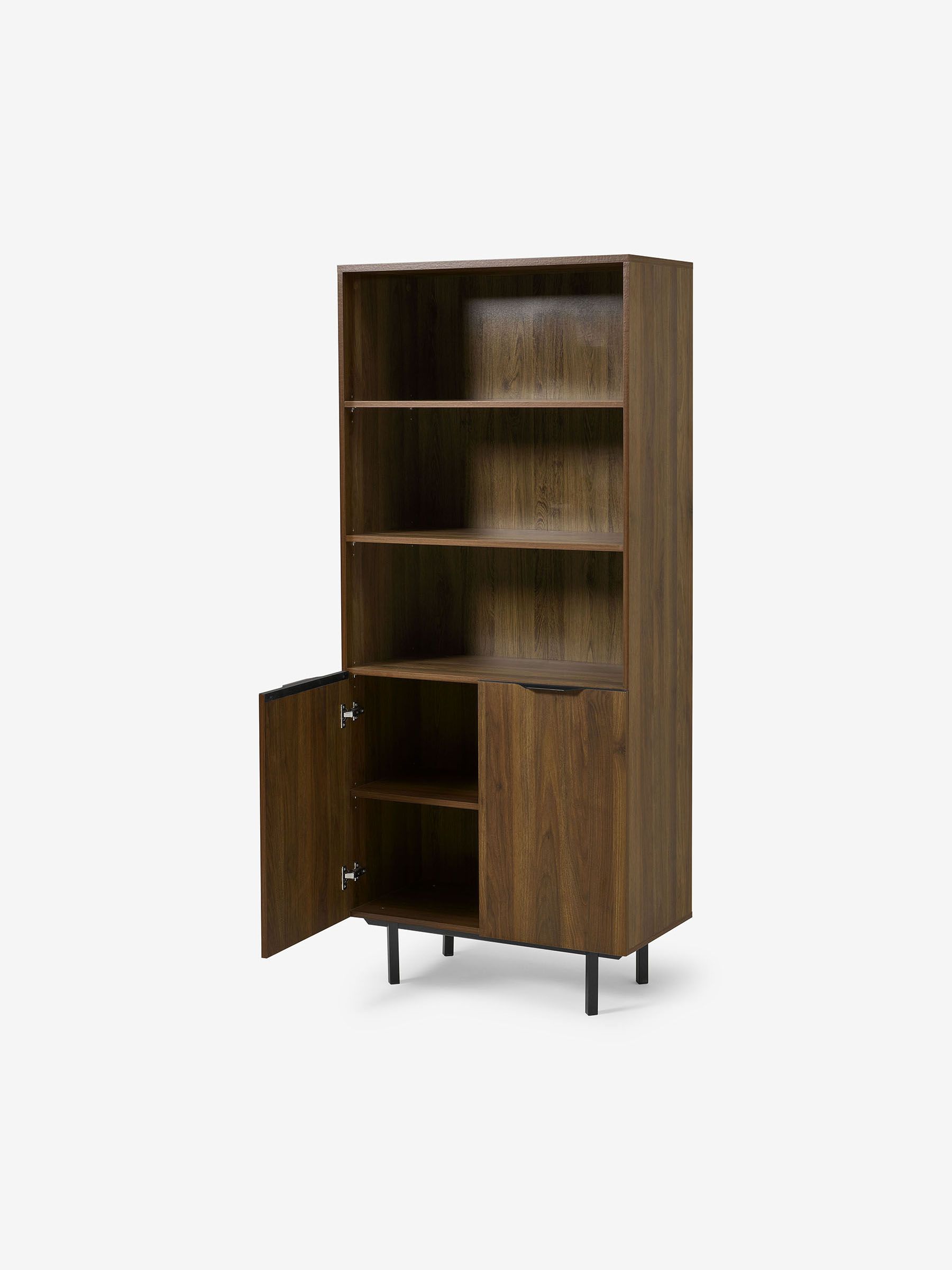 Damien Storage Shelving Unit in Walnut Effect - Image 2 of 3