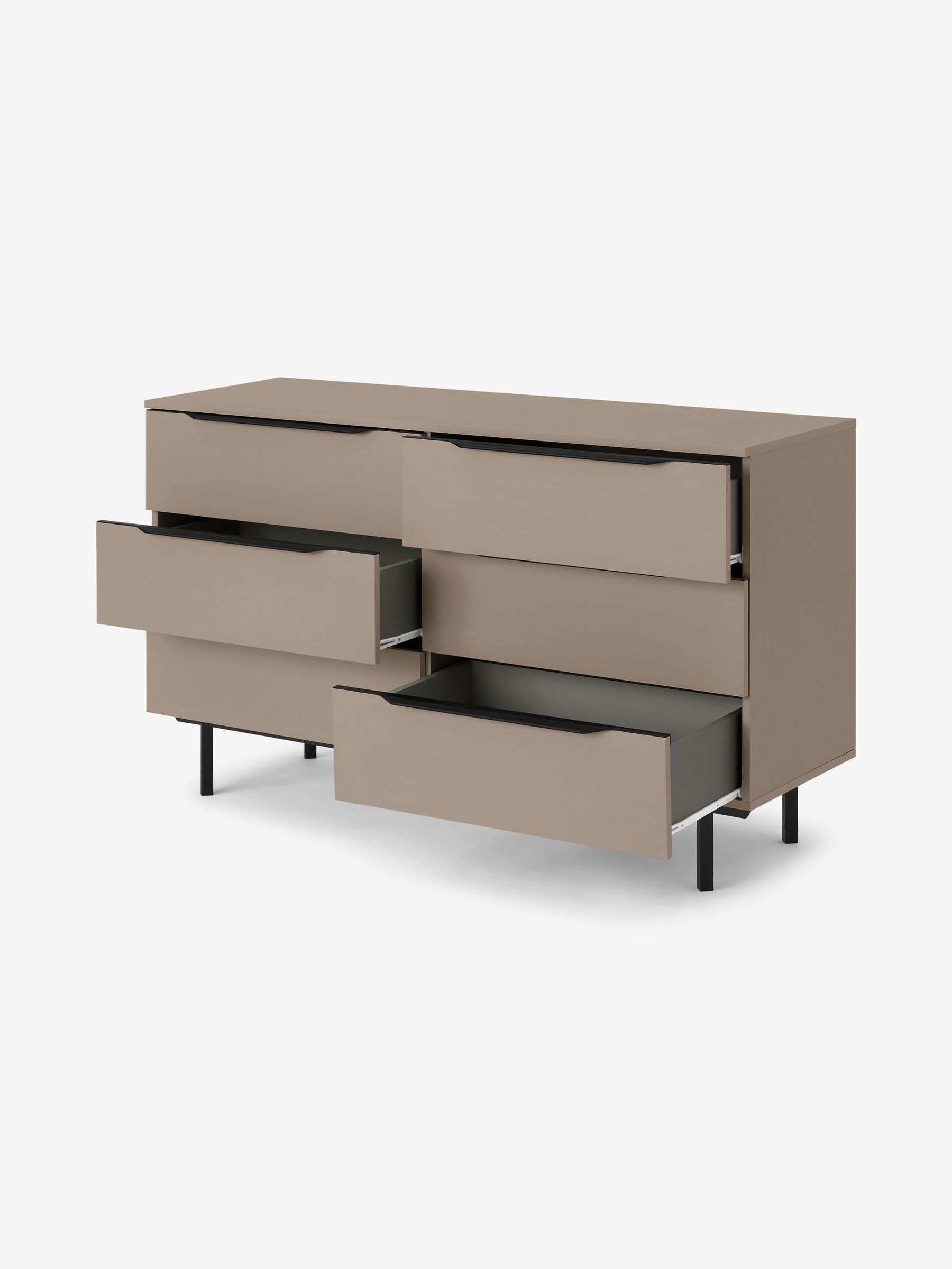 Damien Wide Chest of Drawers in Natural - Image 2 of 3