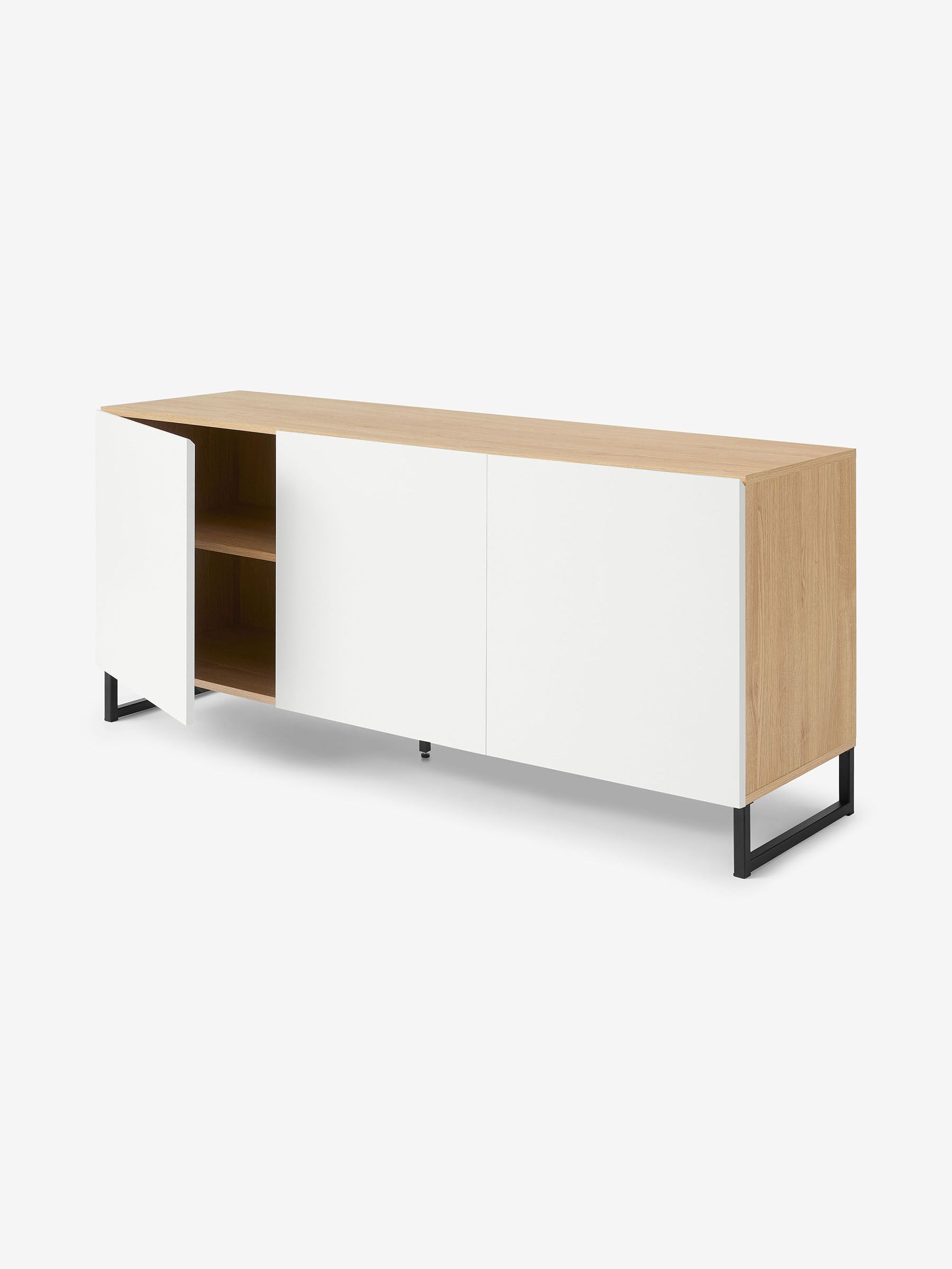 Hopkins Large Sideboard in Oak Effect and White - Image 2 of 3
