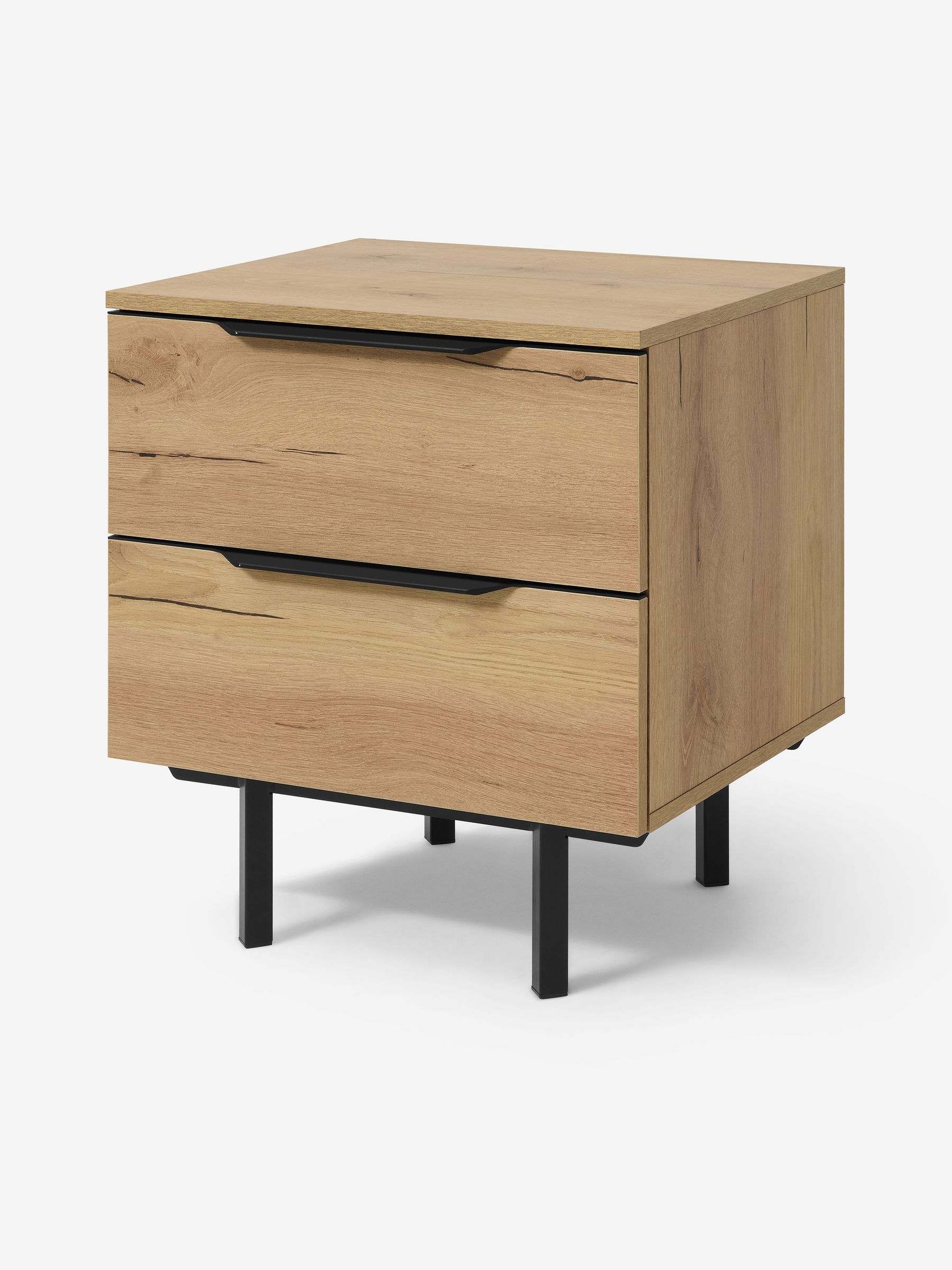 Damien Bedside Table in Oak - Image 1 of 3