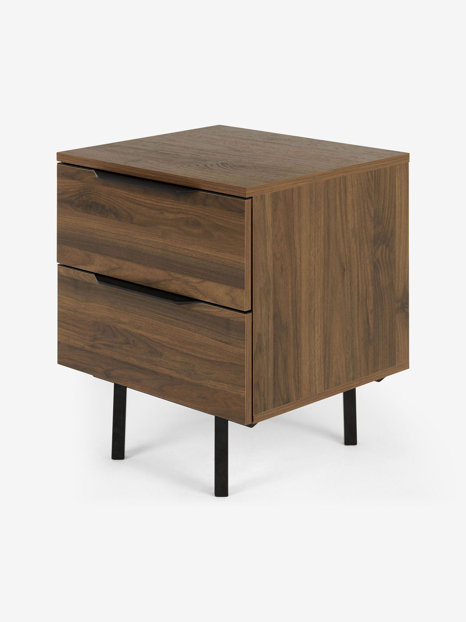 Damien Bedside Table in Walnut Effect - Image 1 of 3
