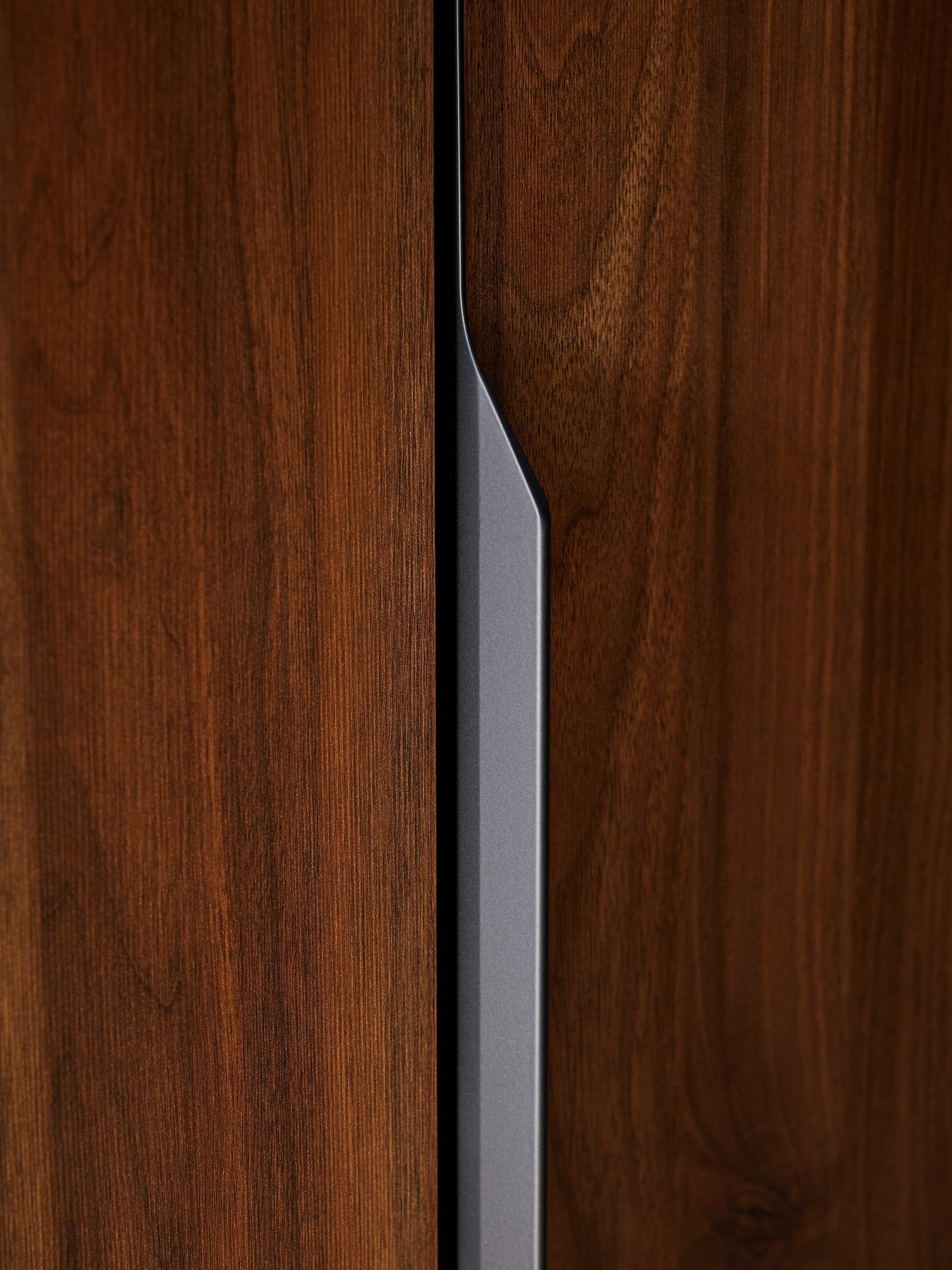 Damien Double, 1 Drawer Wardrobe in Walnut Effect - Image 4 of 6