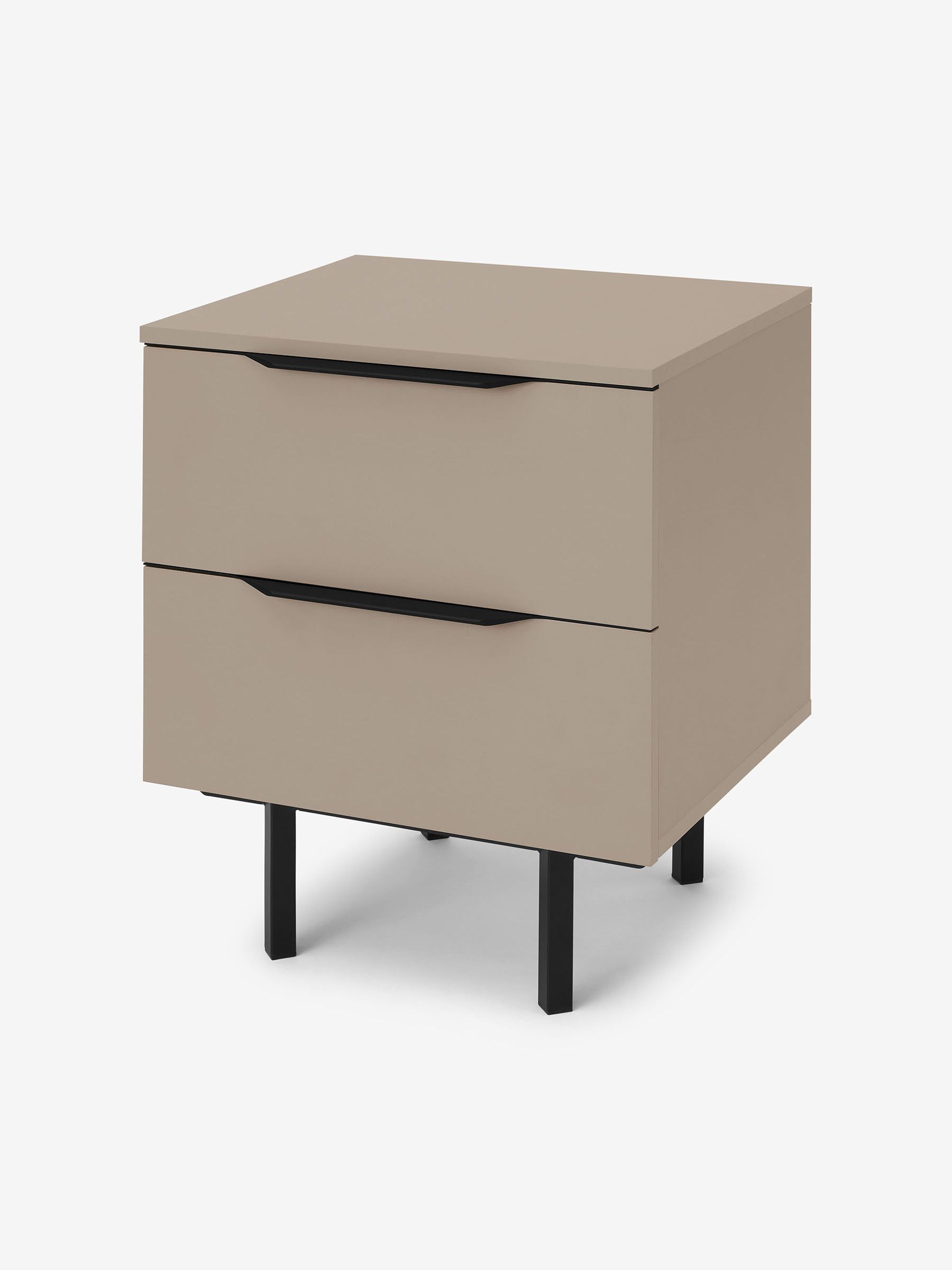 Damien Bedside Table in Cappuccino - Image 1 of 3