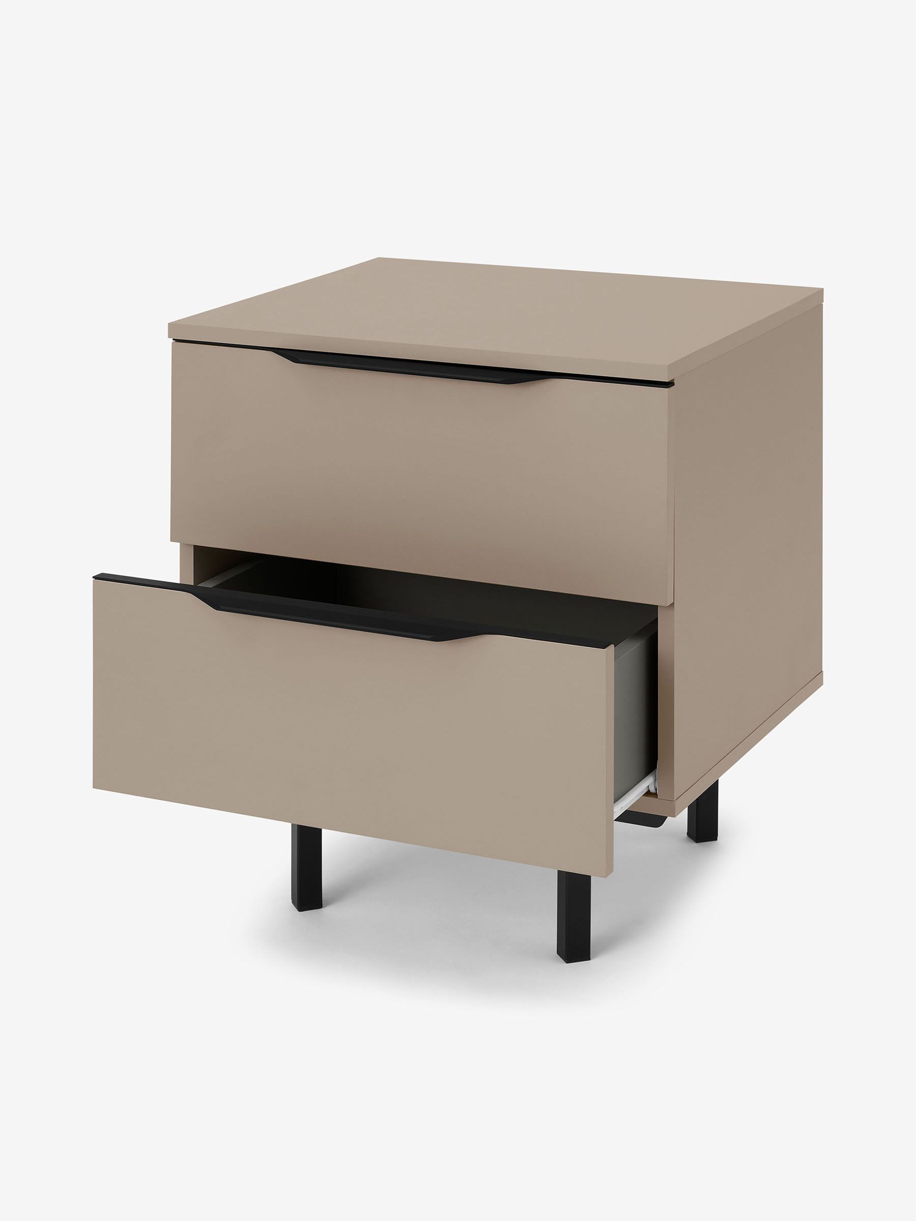 Damien Bedside Table in Cappuccino - Image 2 of 3
