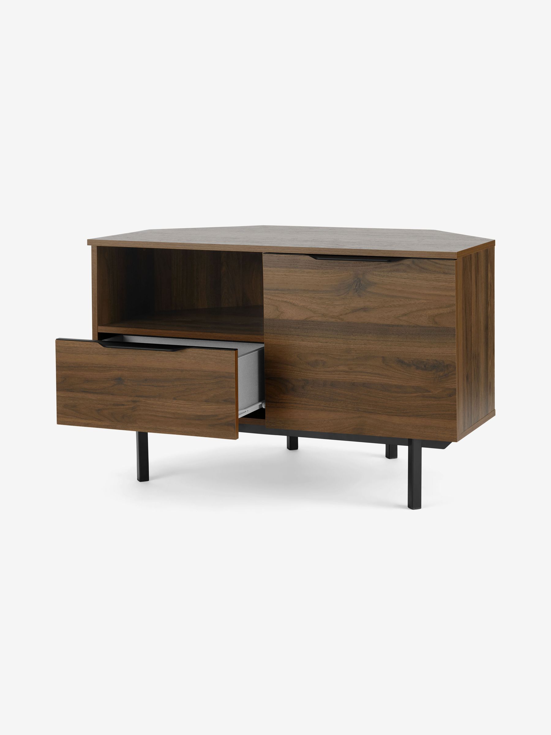 Damien Corner TV Unit in Walnut Effect - Image 2 of 3